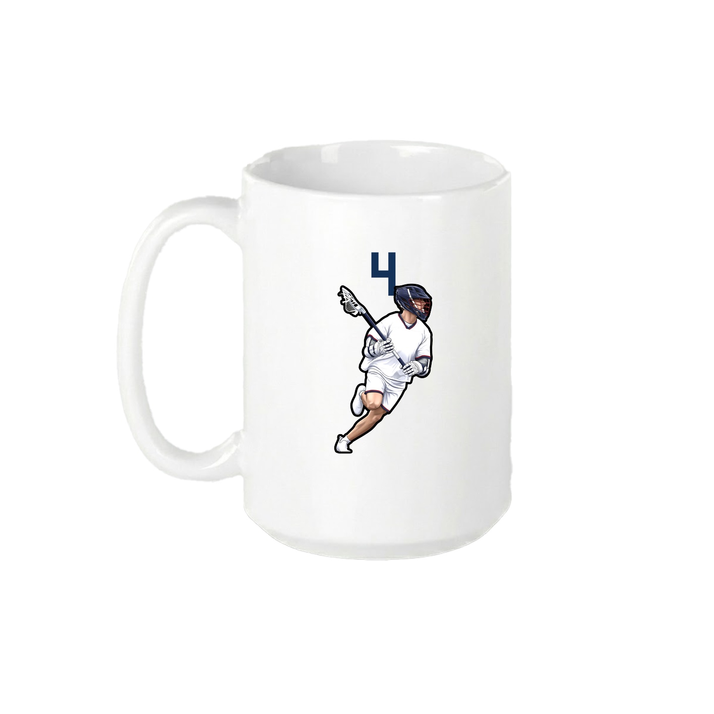 15oz Coffee Mug — Number Top in White