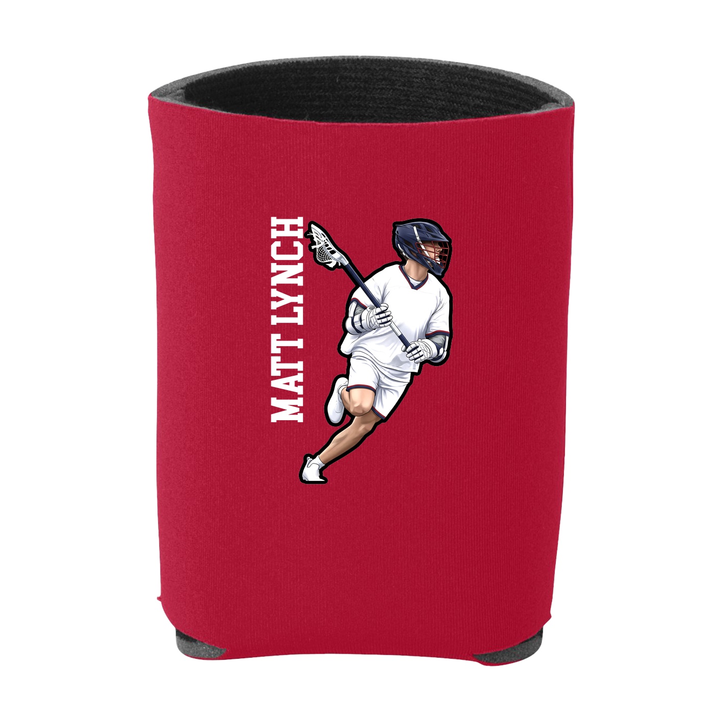Can Holder — Name Vertical in Red