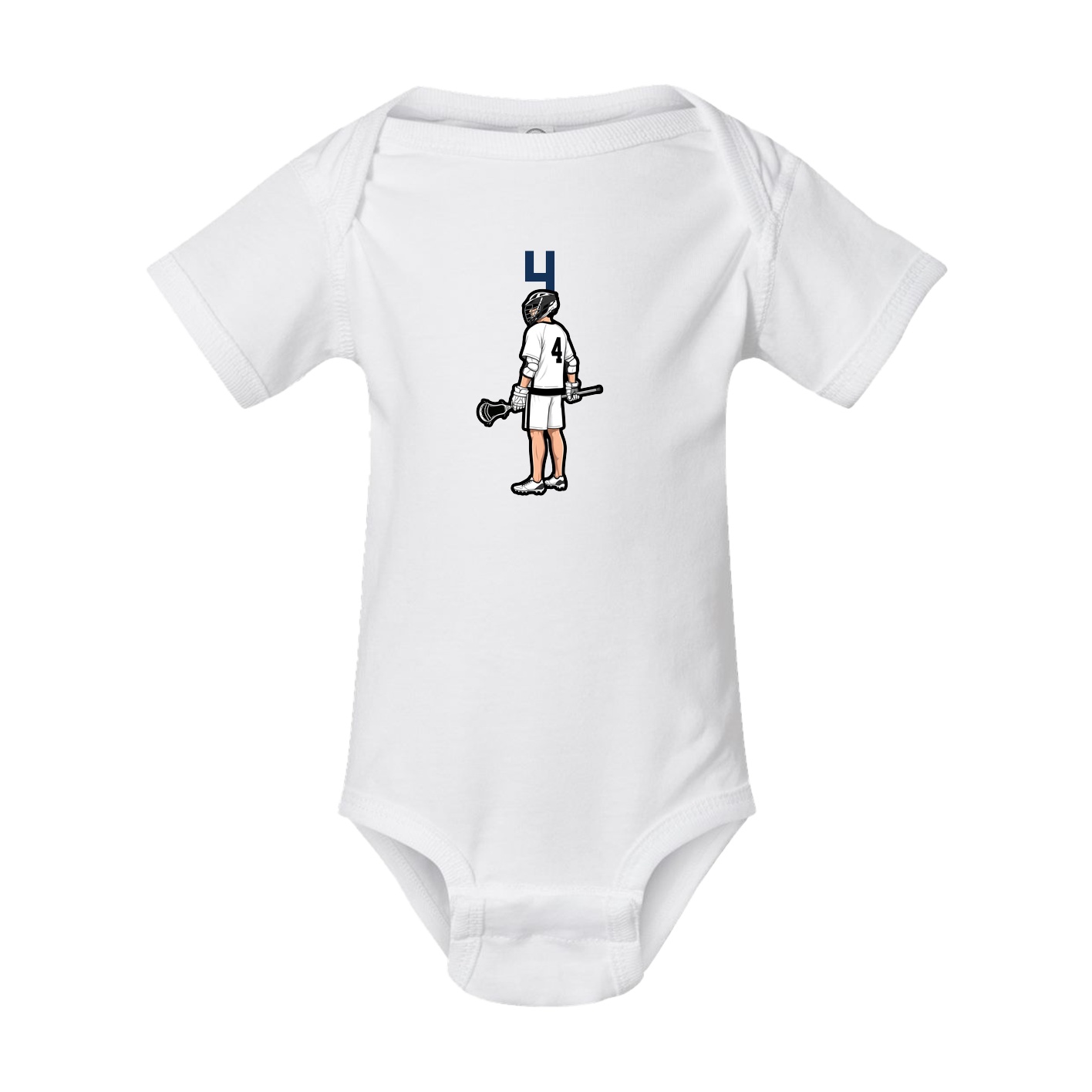 Baby Onesie — Number Top in White