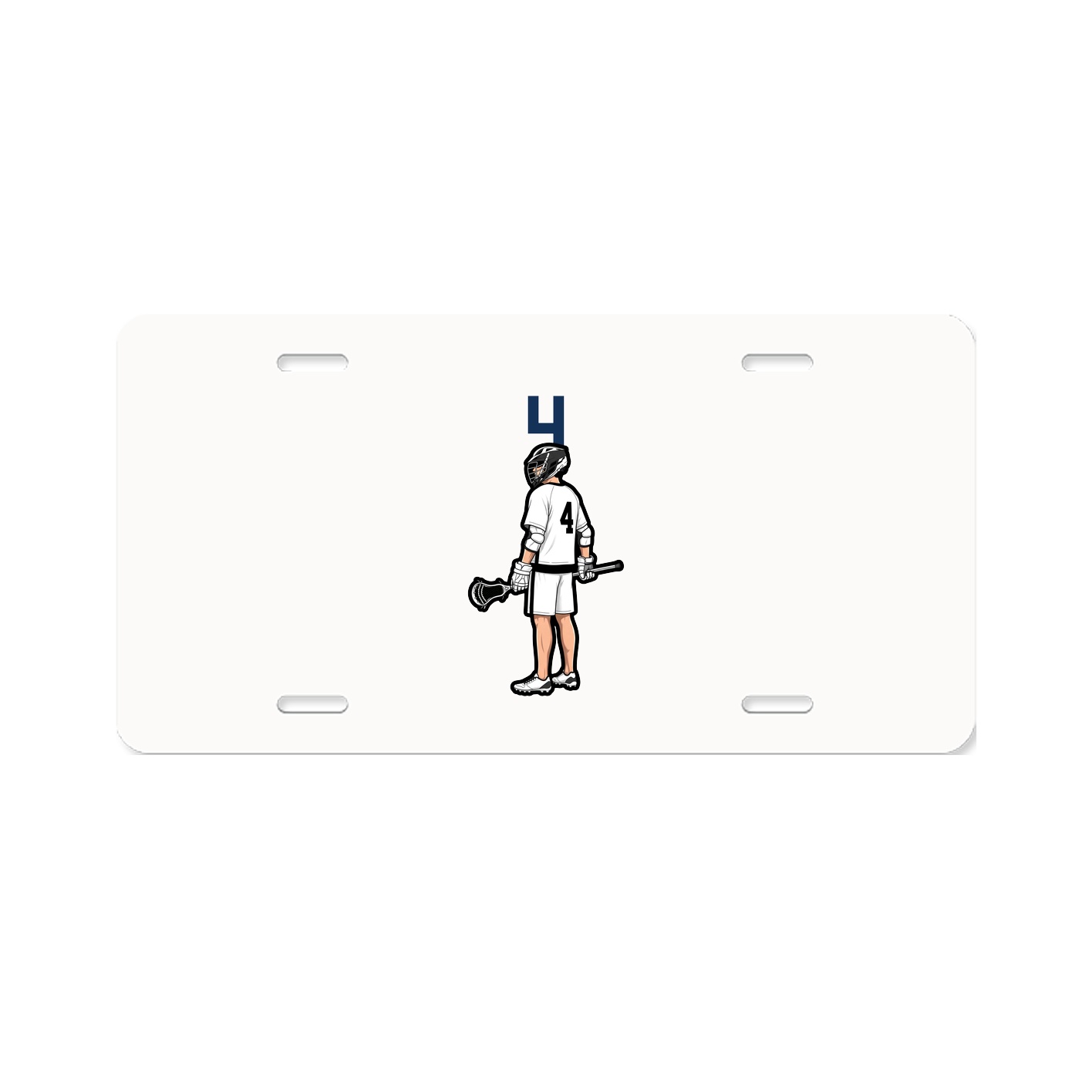 License Plate — Number Top in Classic