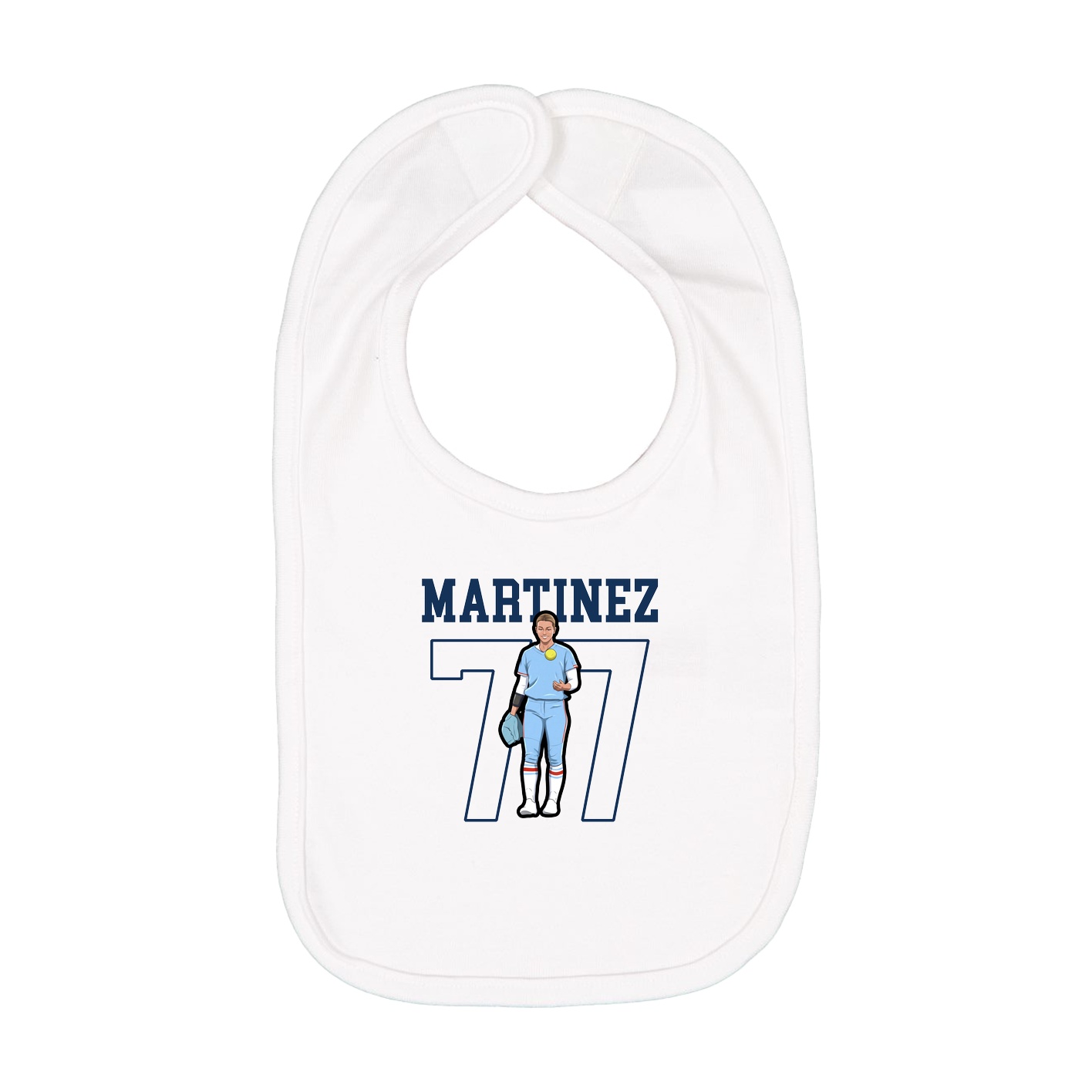 Infant Bib — Shirsey in White