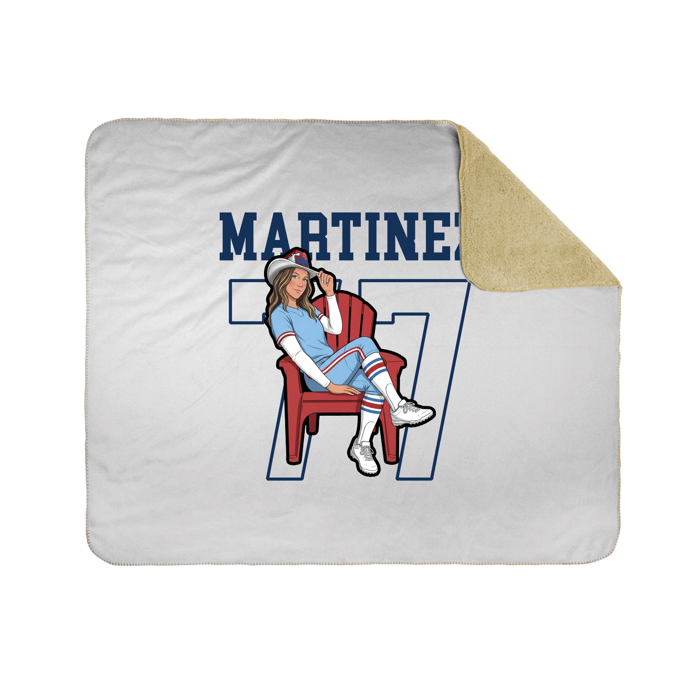 Throw Blanket — Shirsey in White