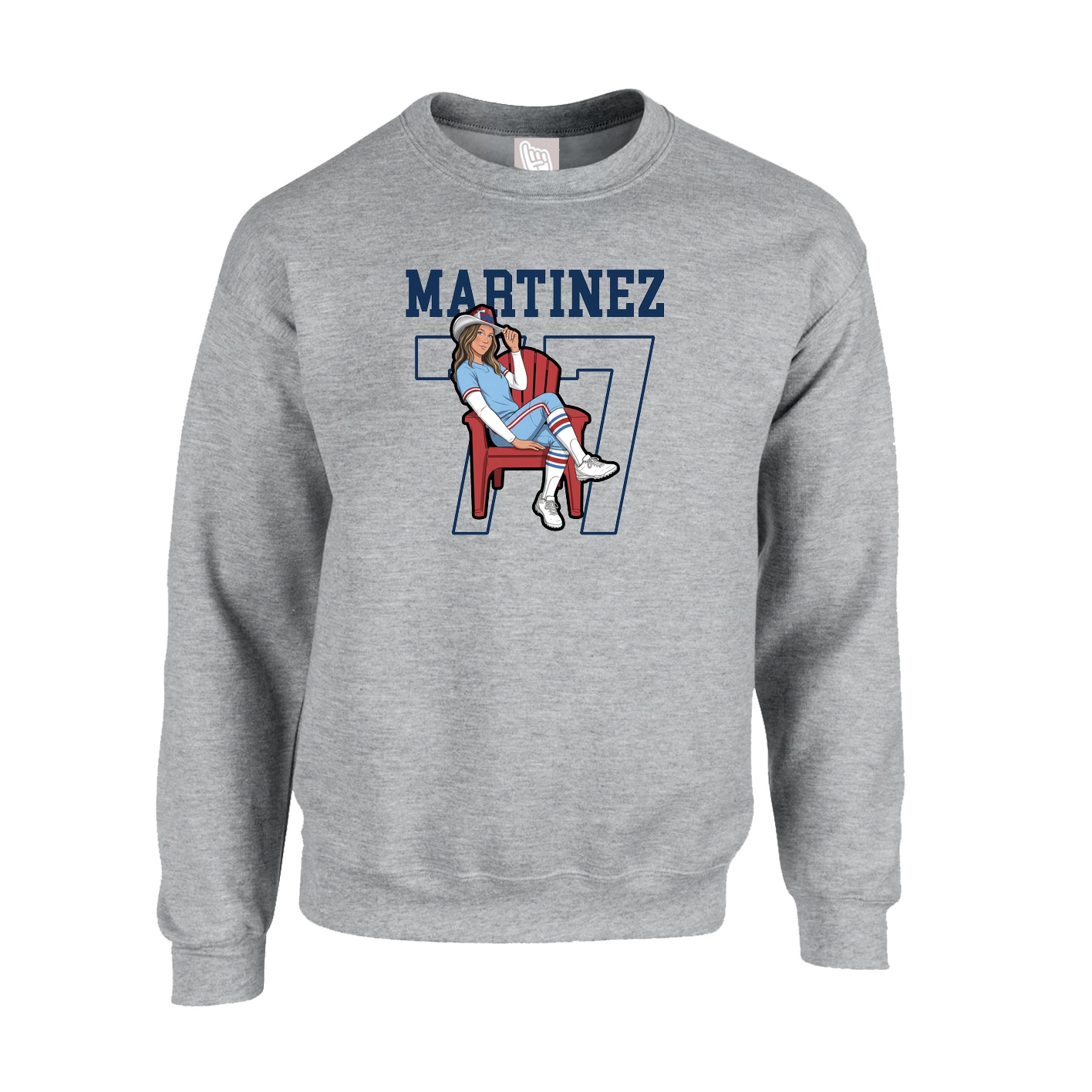 Fleece Crew — Shirsey in Grey