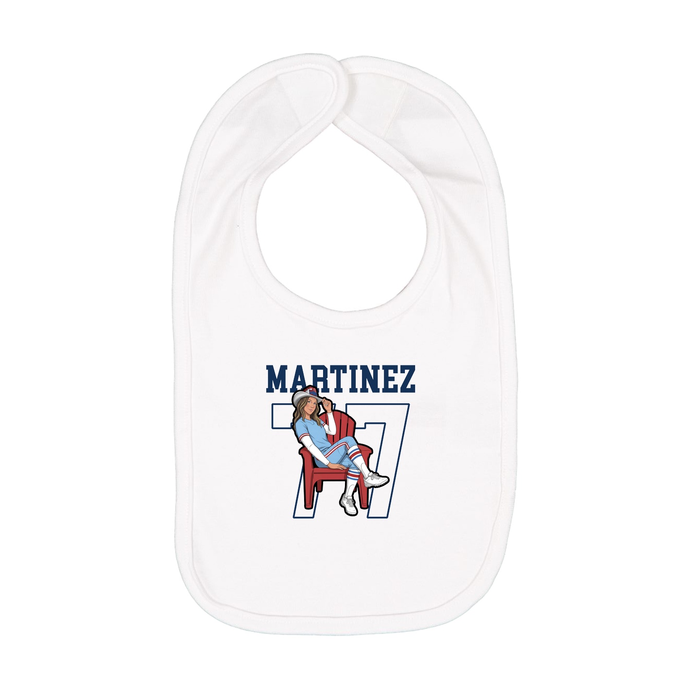 Infant Bib — Shirsey in White