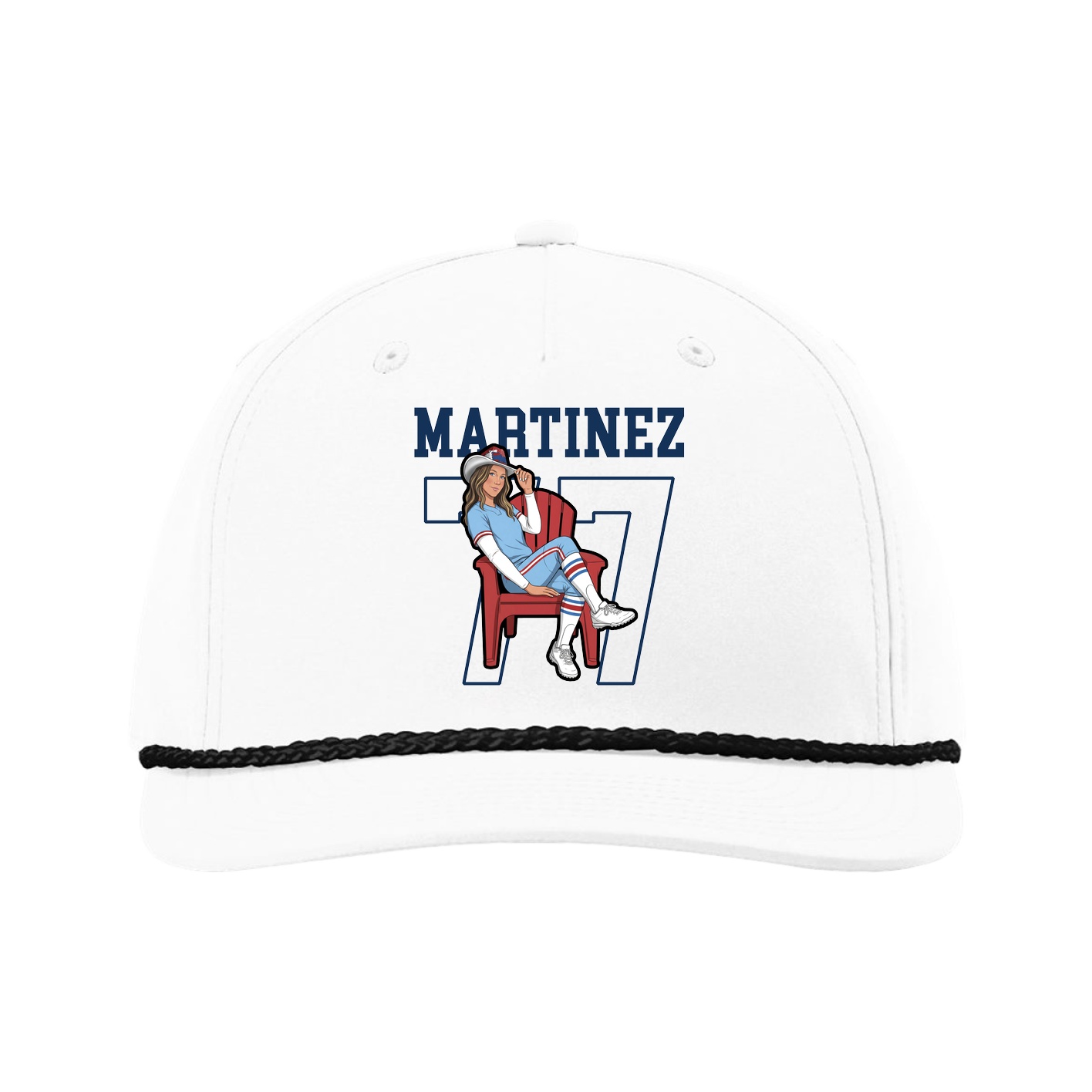 Five-Panel Classic Rope Cap — Shirsey in White