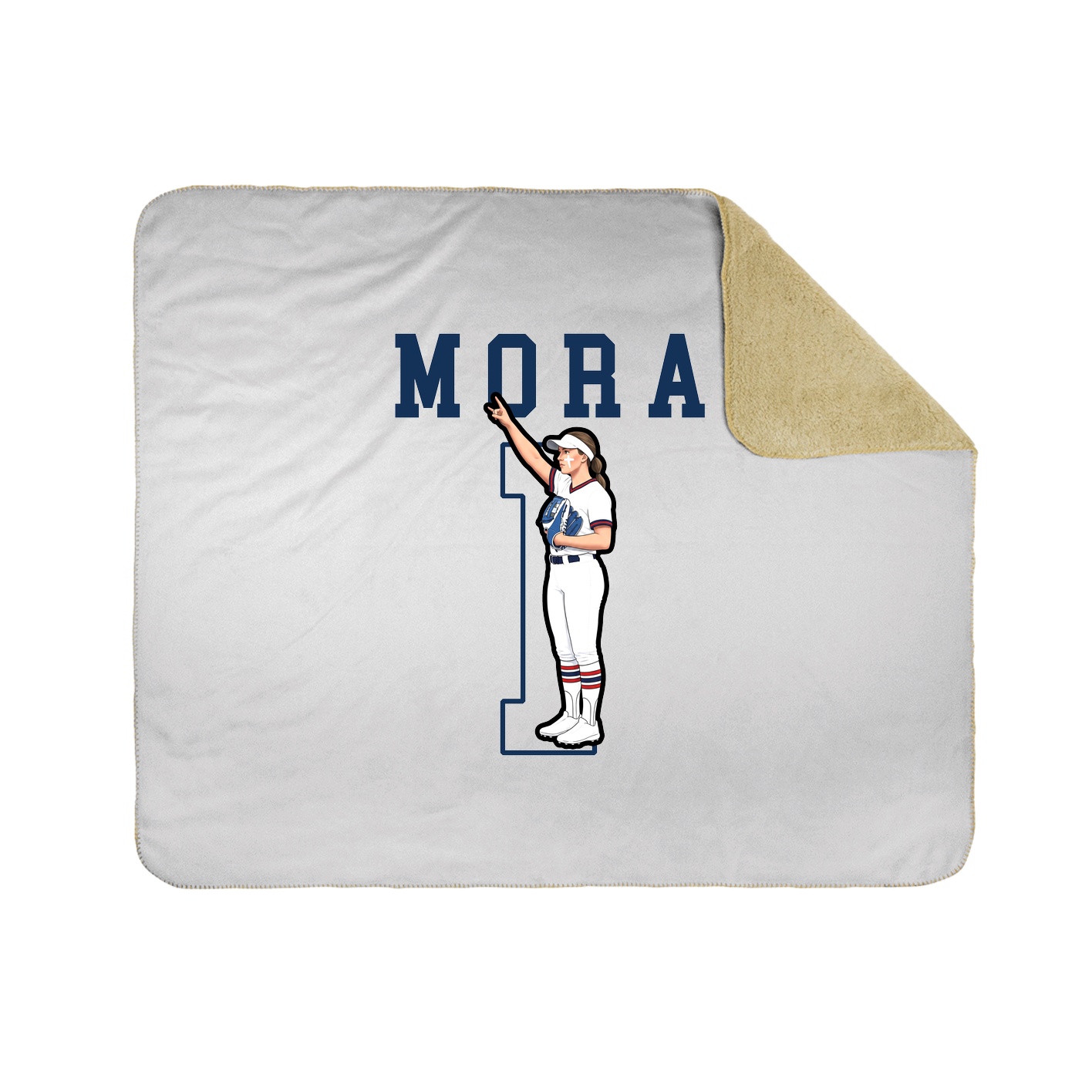 Throw Blanket — Shirsey in White