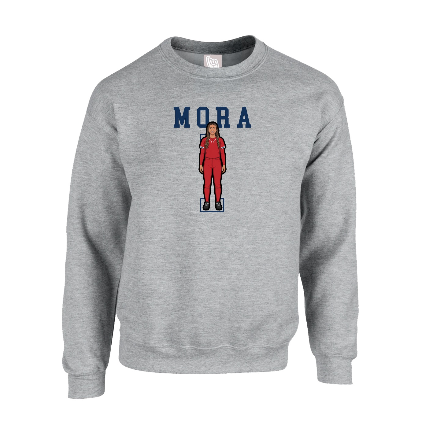 Fleece Crew — Shirsey in Grey