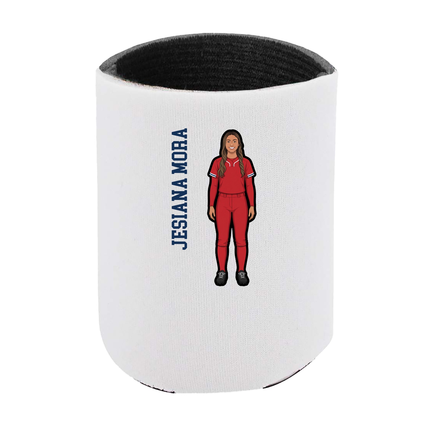 Can Holder — Name Vertical in White