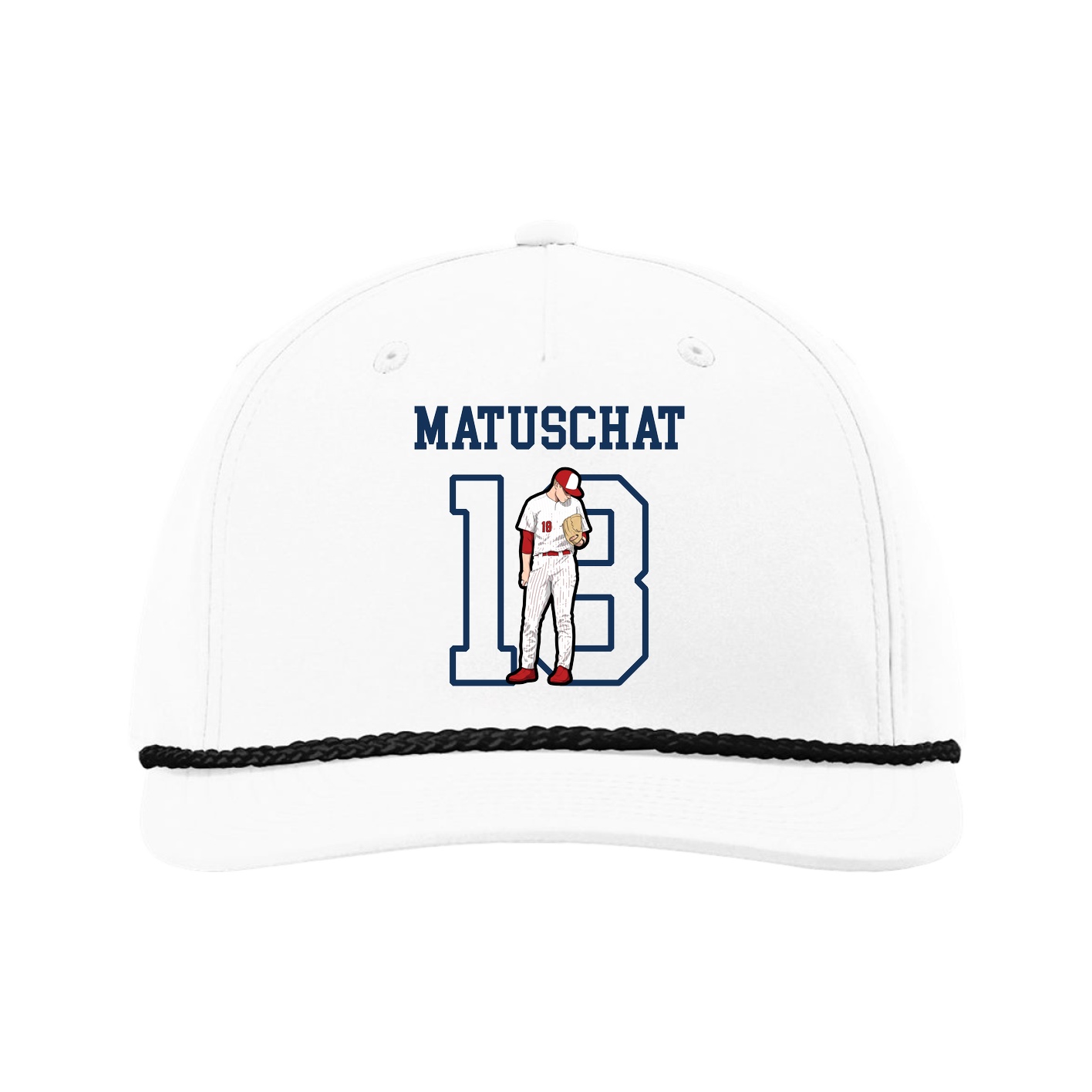 Five-Panel Classic Rope Cap — Shirsey in White