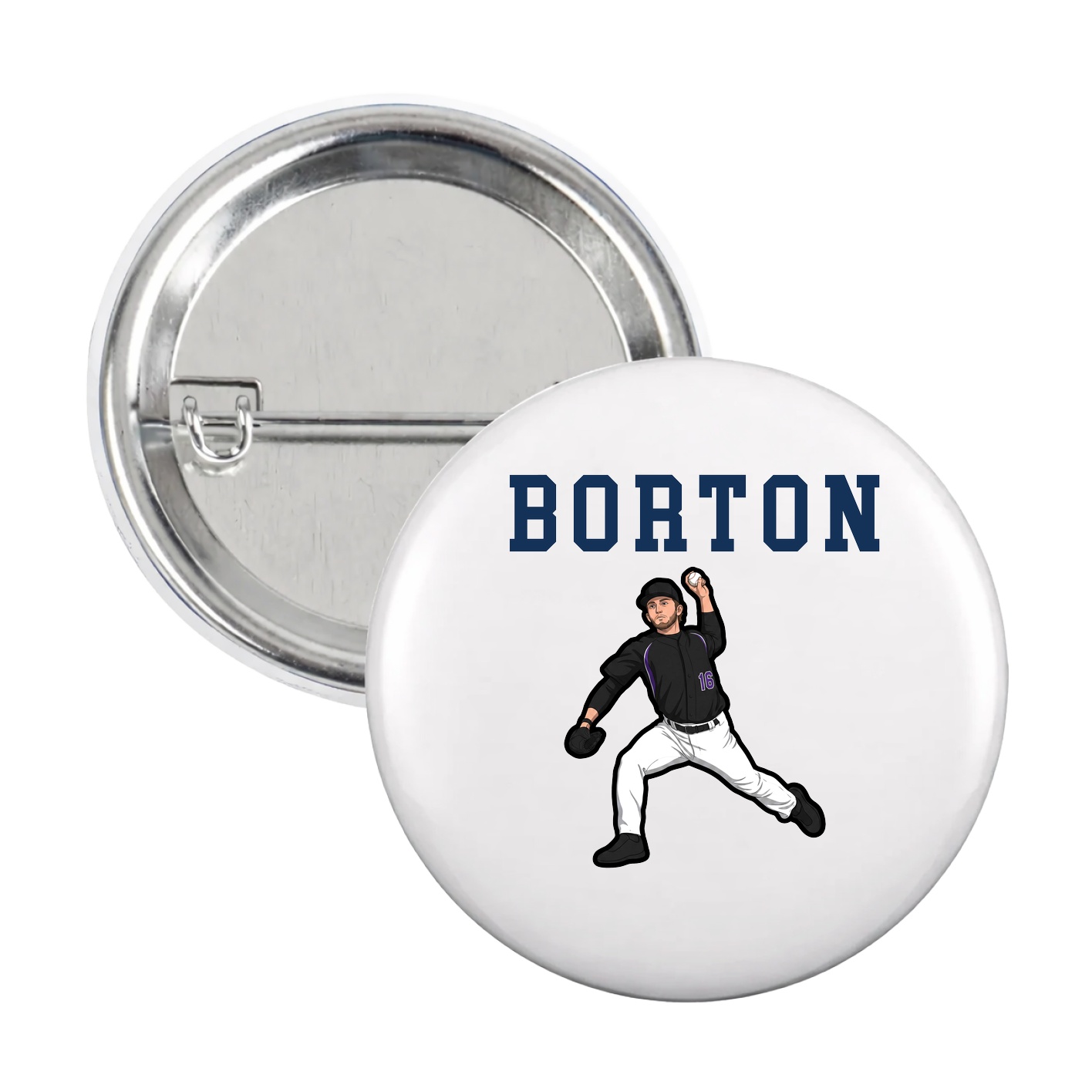 Game Day Button — Shirsey in White