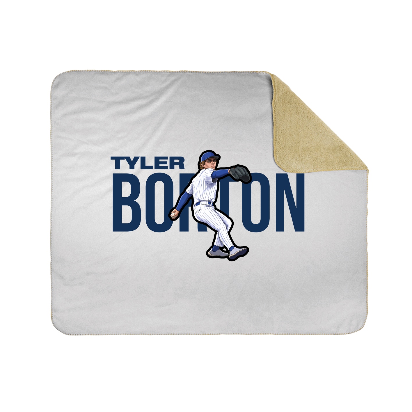 Throw Blanket — Player Name in White