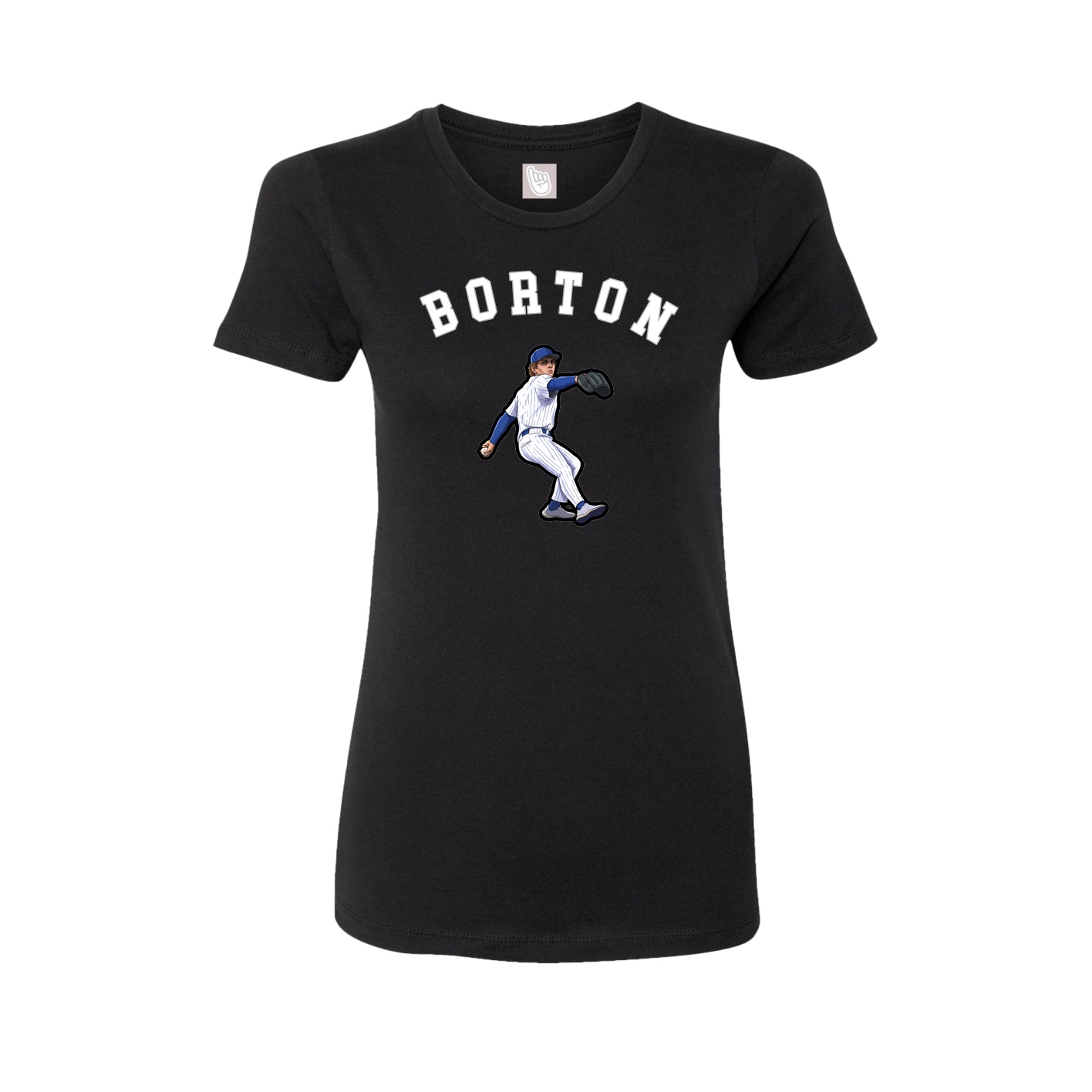 Fitted Women's Tee — Shirsey Arch in Black