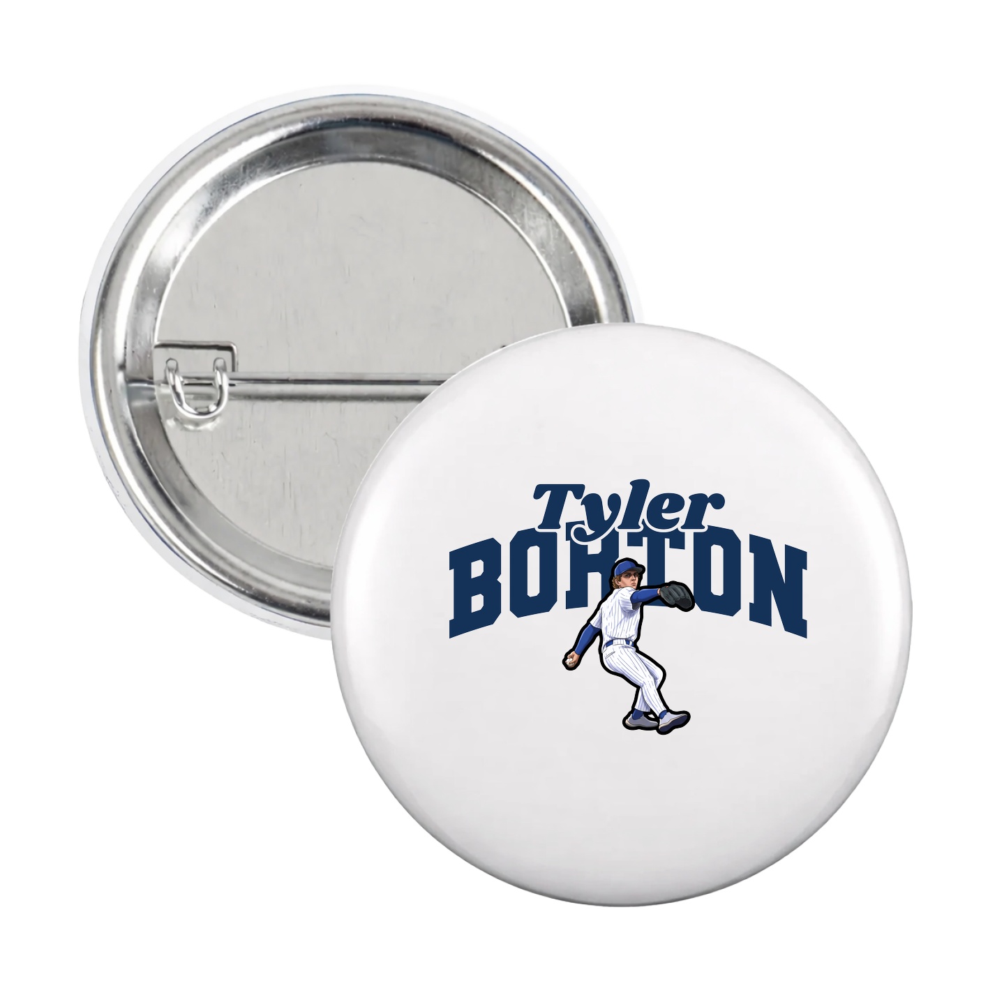 Game Day Button — Signature Arch in White