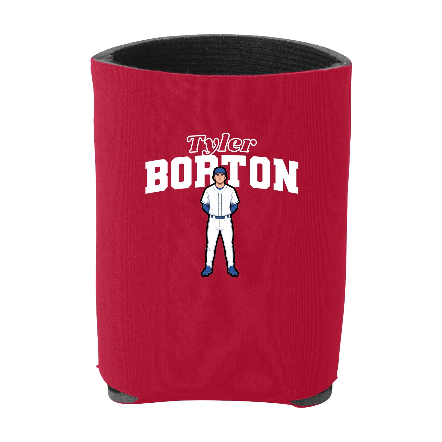 Can Holder — Name Arch in Red