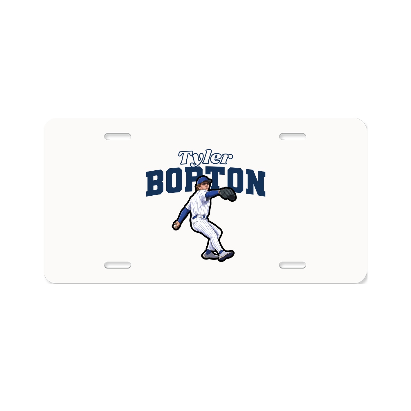 License Plate — Name Arch in Classic
