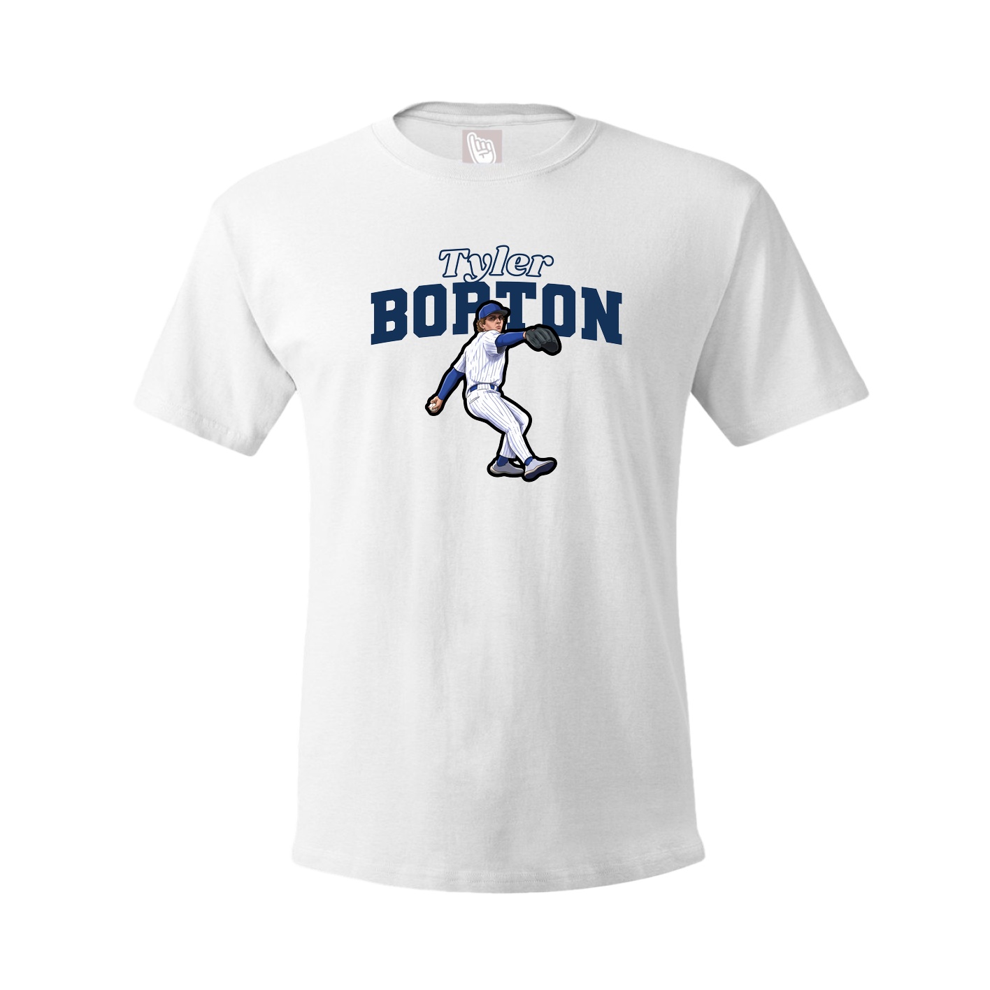 Youth Tee — Name Arch in White