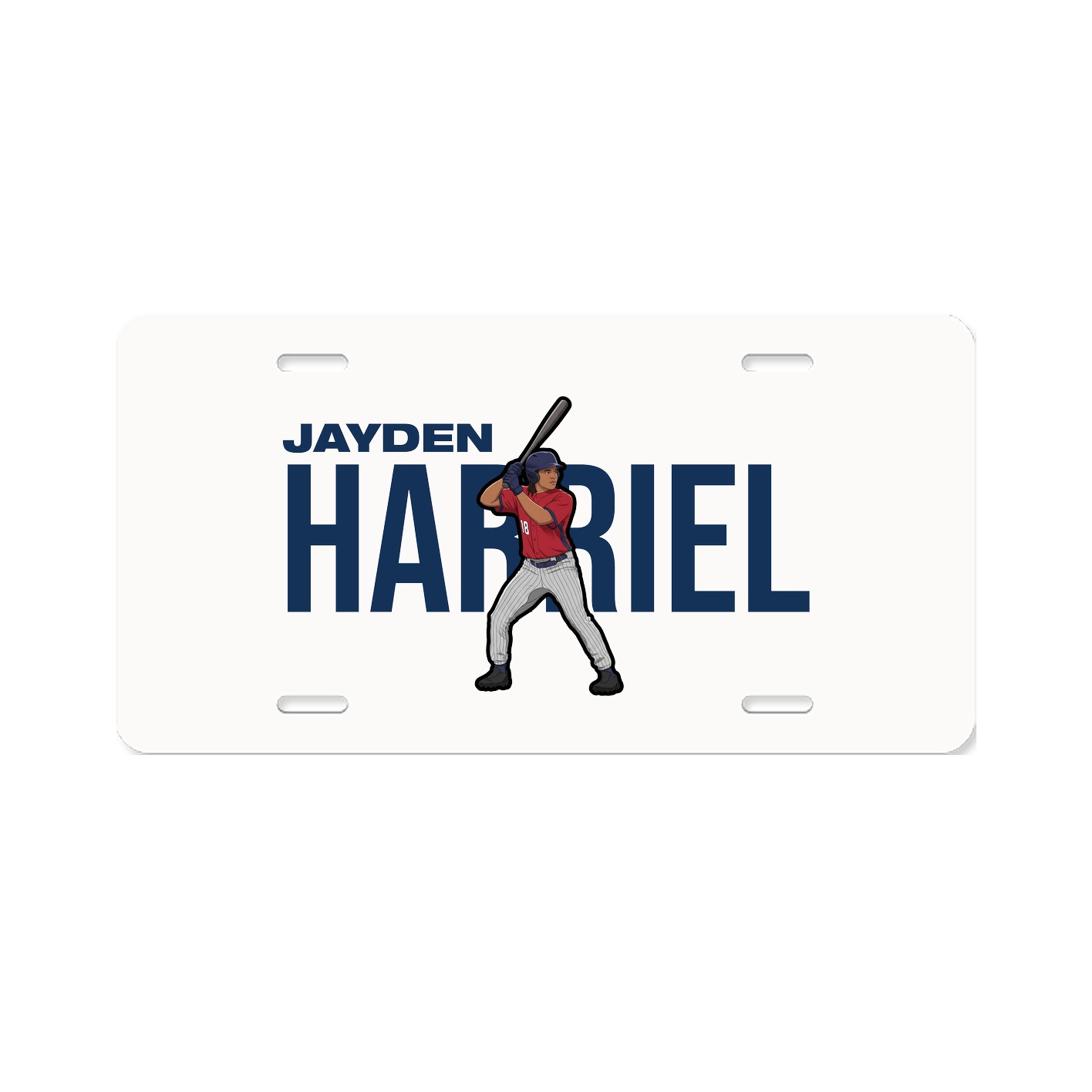 License Plate — Player Name in Classic