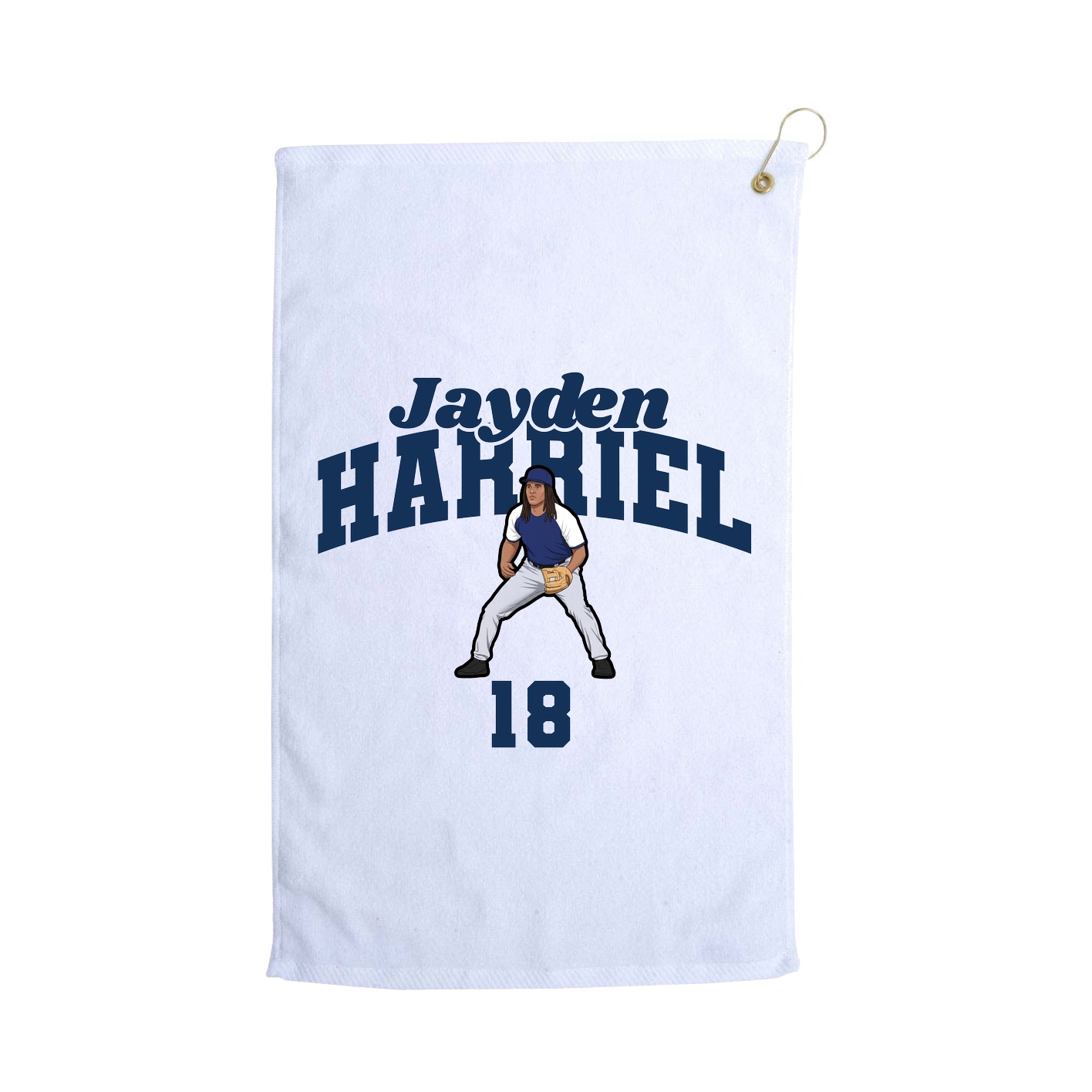 Golf Towel — Signature Arch in White