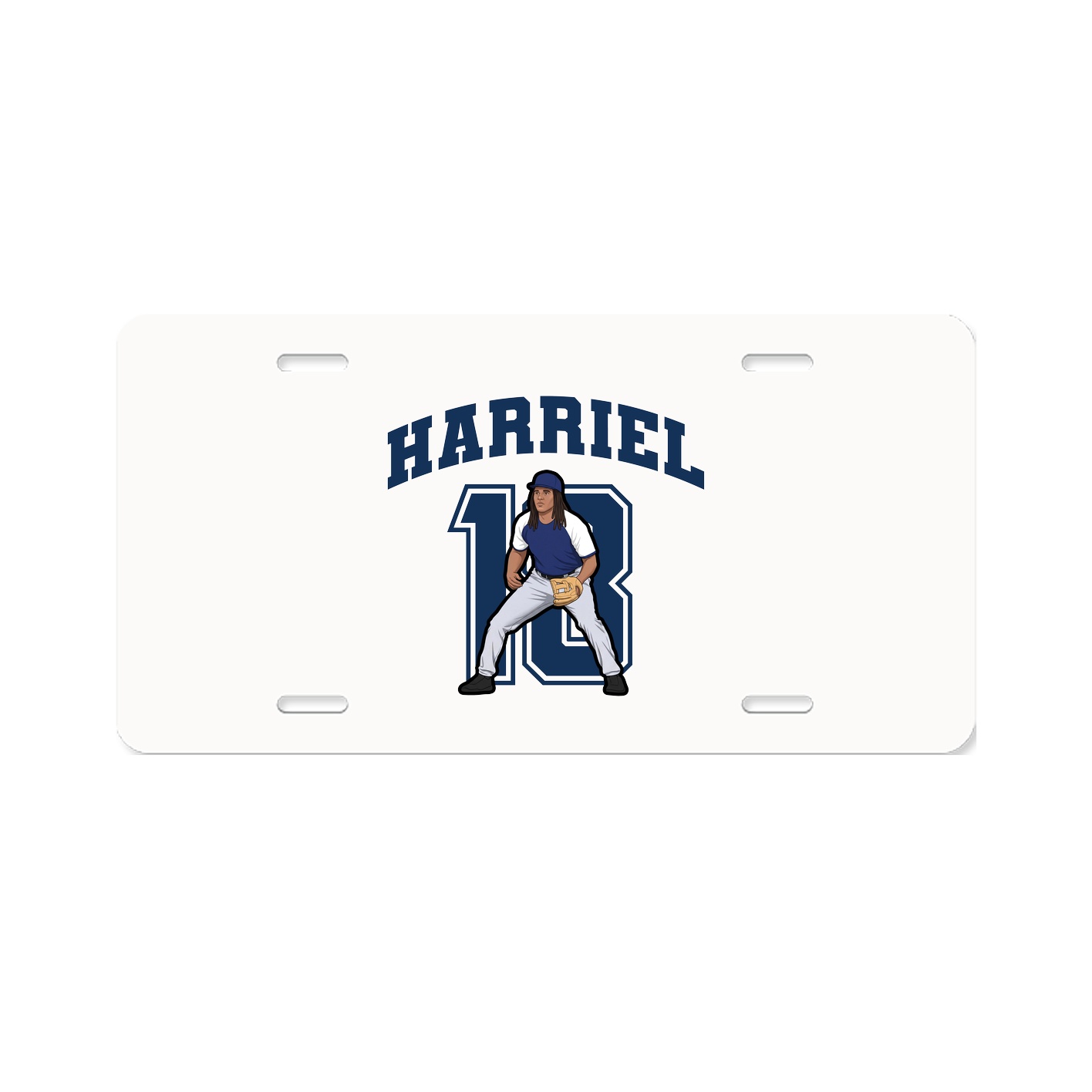 License Plate — Number in Classic