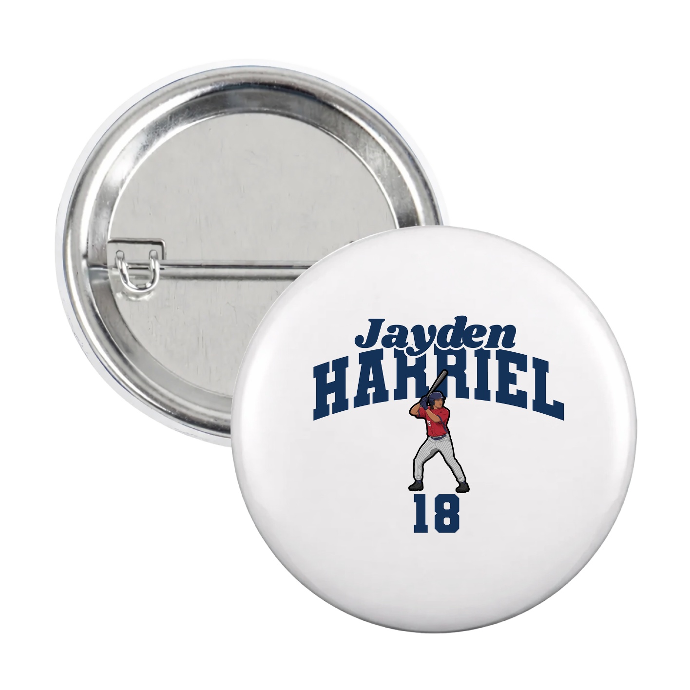 Game Day Button — Signature Arch in White