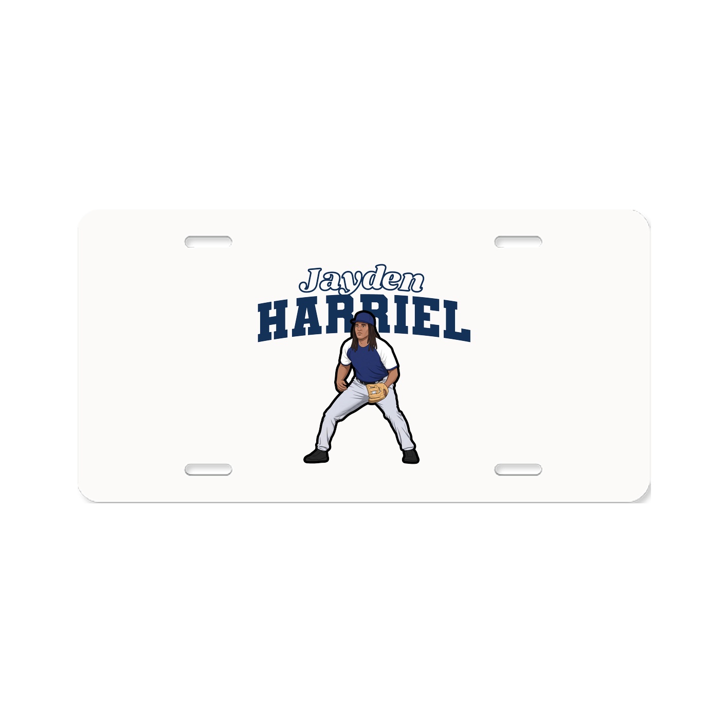 License Plate — Name Arch in Classic