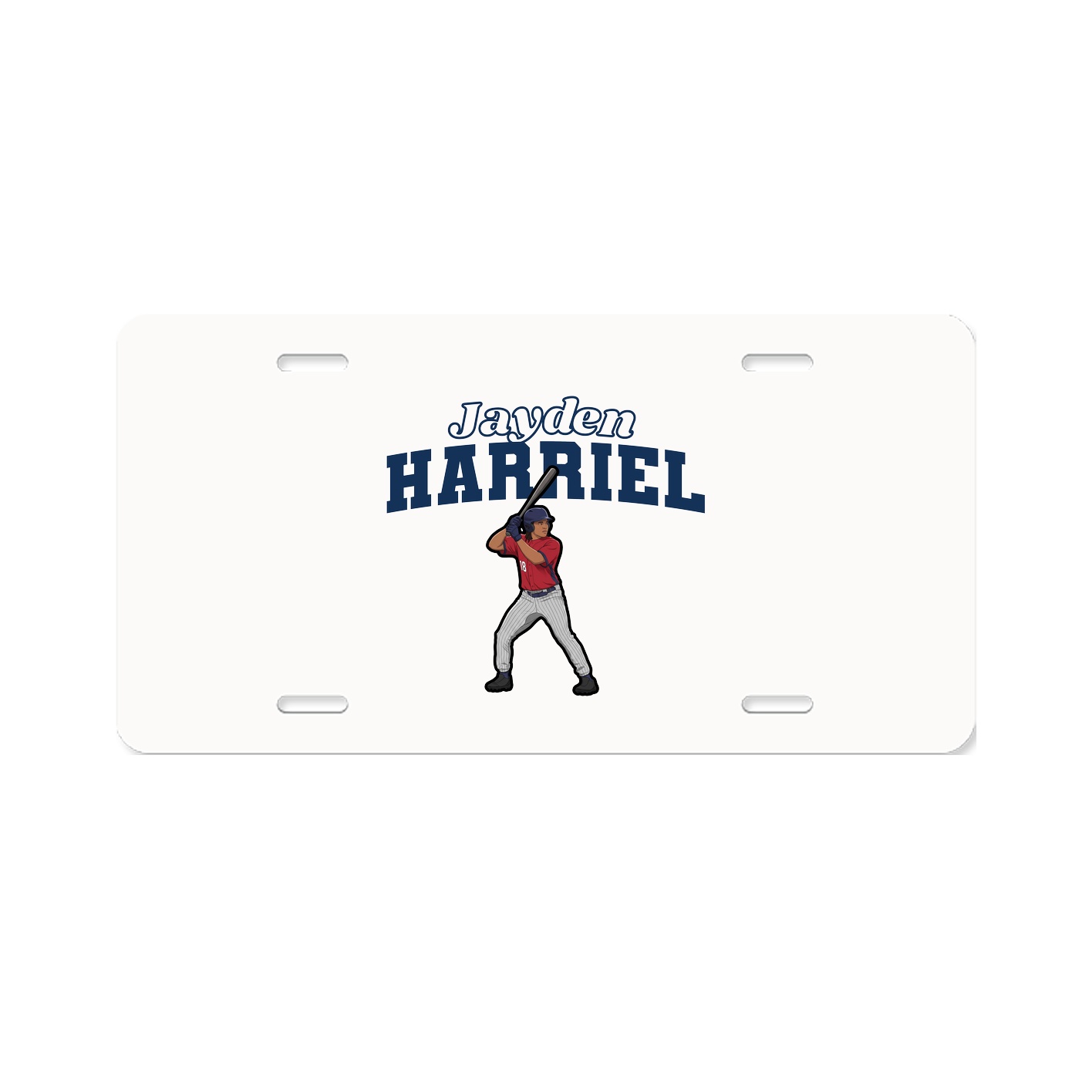 License Plate — Name Arch in Classic