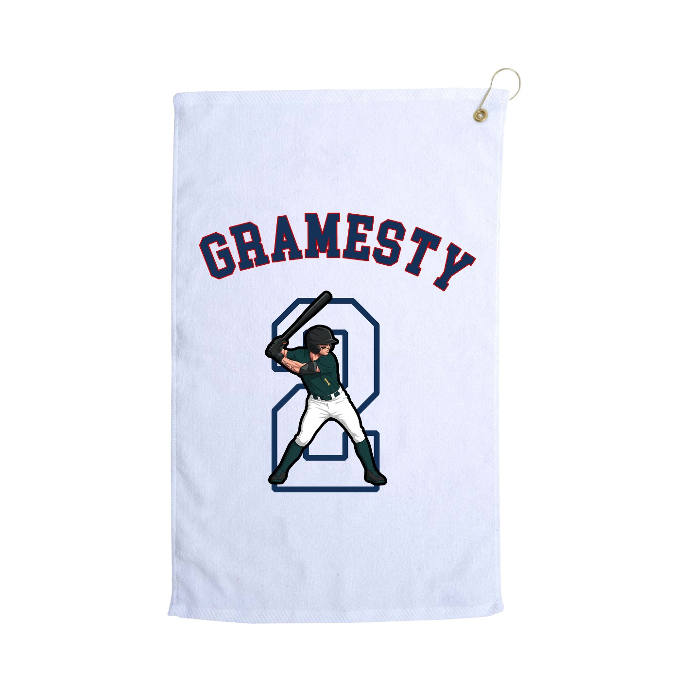 Golf Towel — Shirsey Arch in White