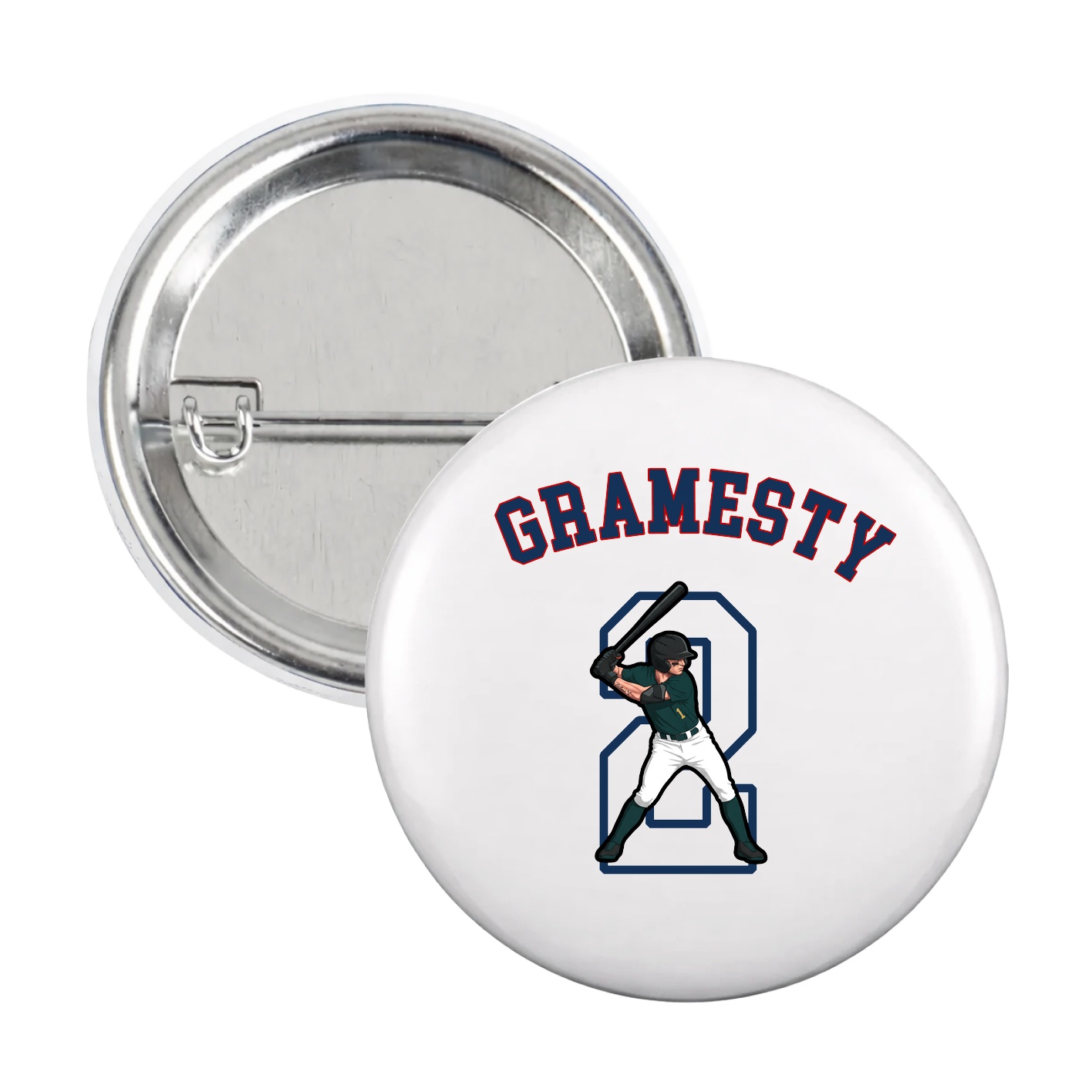Game Day Button — Shirsey Arch in White