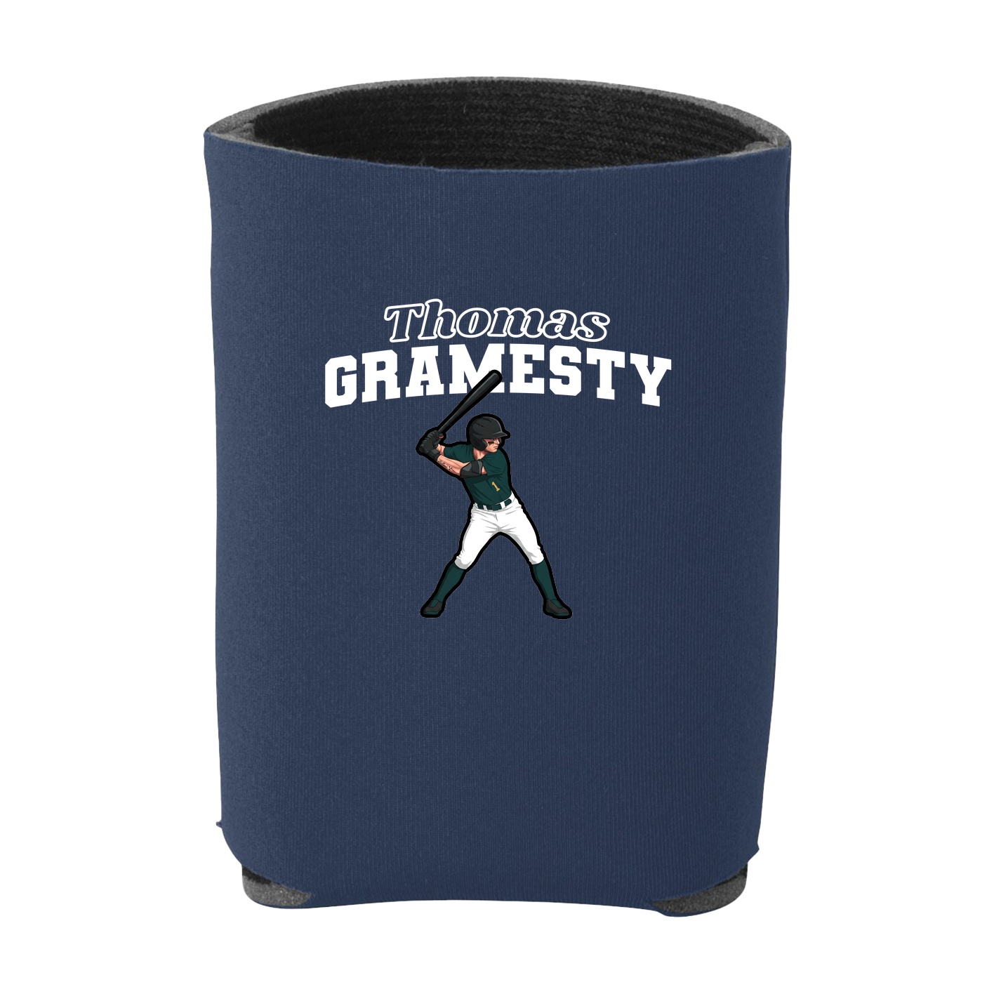 Can Holder — Name Arch in Navy
