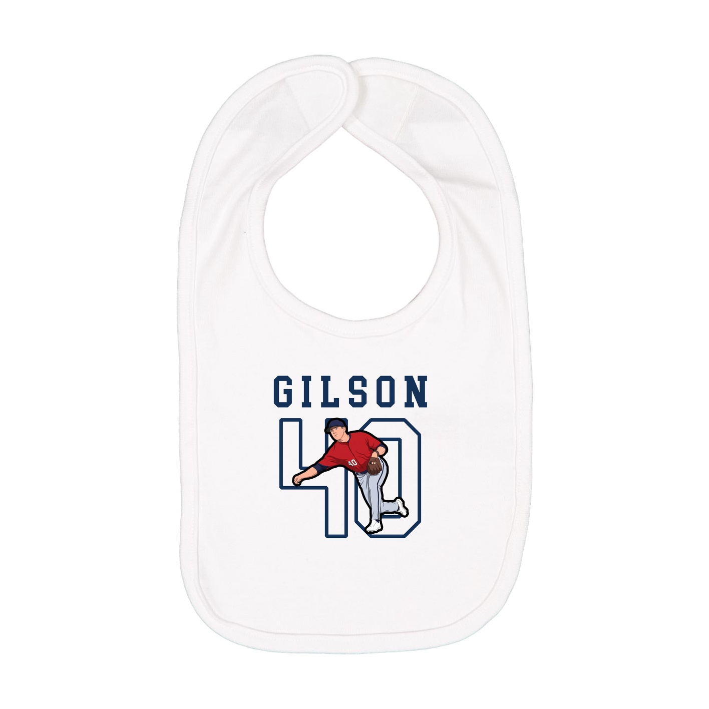 Infant Bib — Shirsey in White
