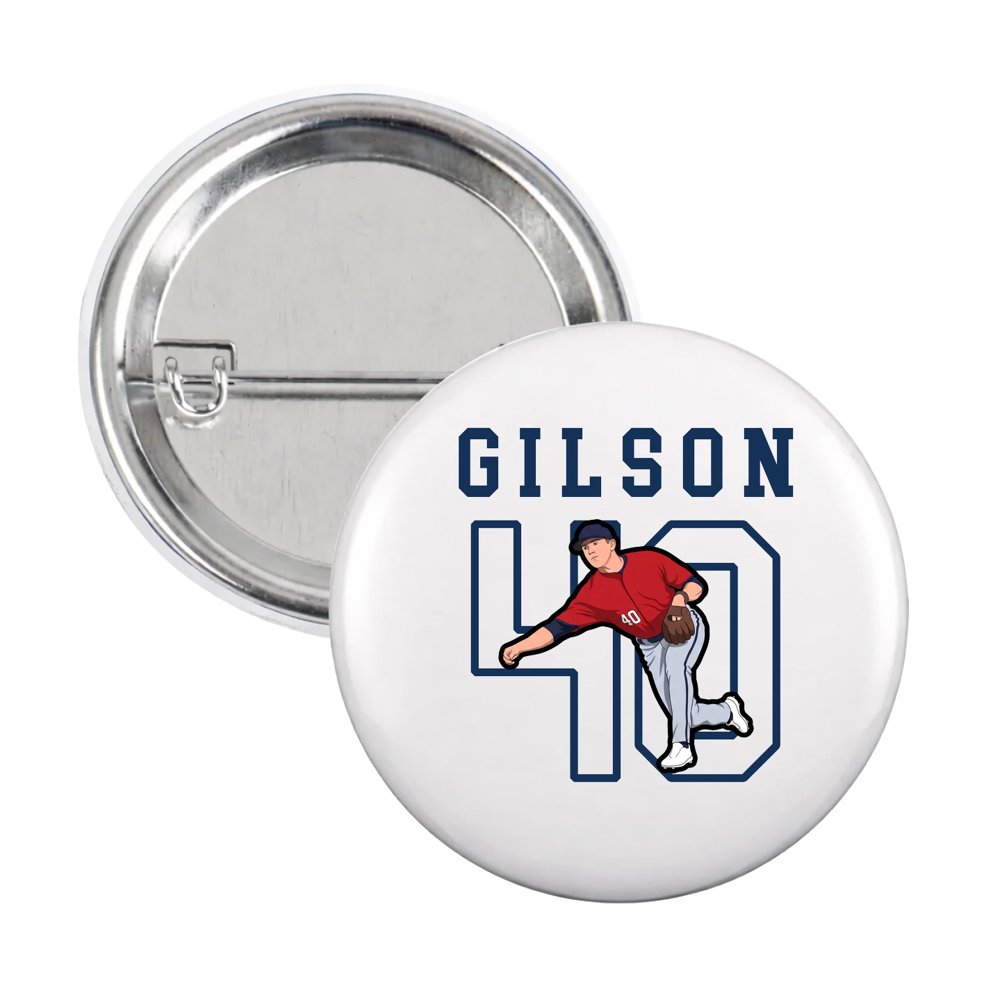 Game Day Button — Shirsey in White