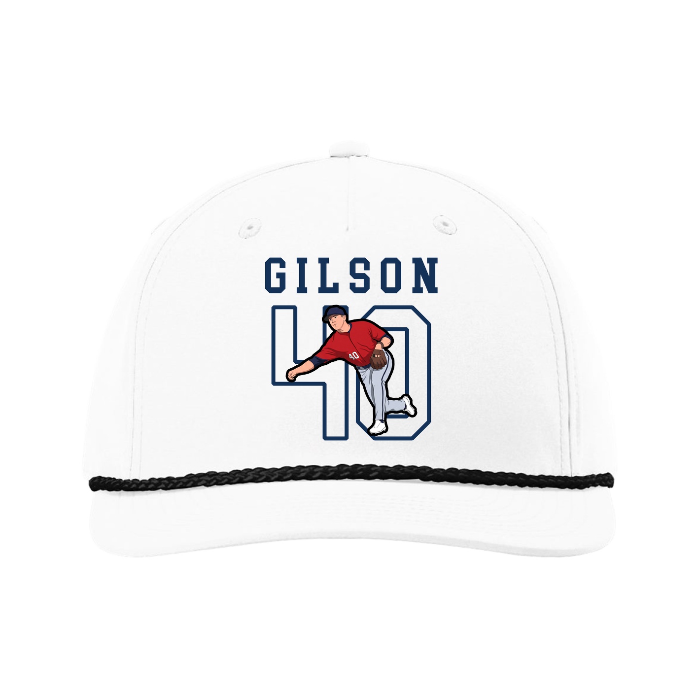 Five-Panel Classic Rope Cap — Shirsey in White