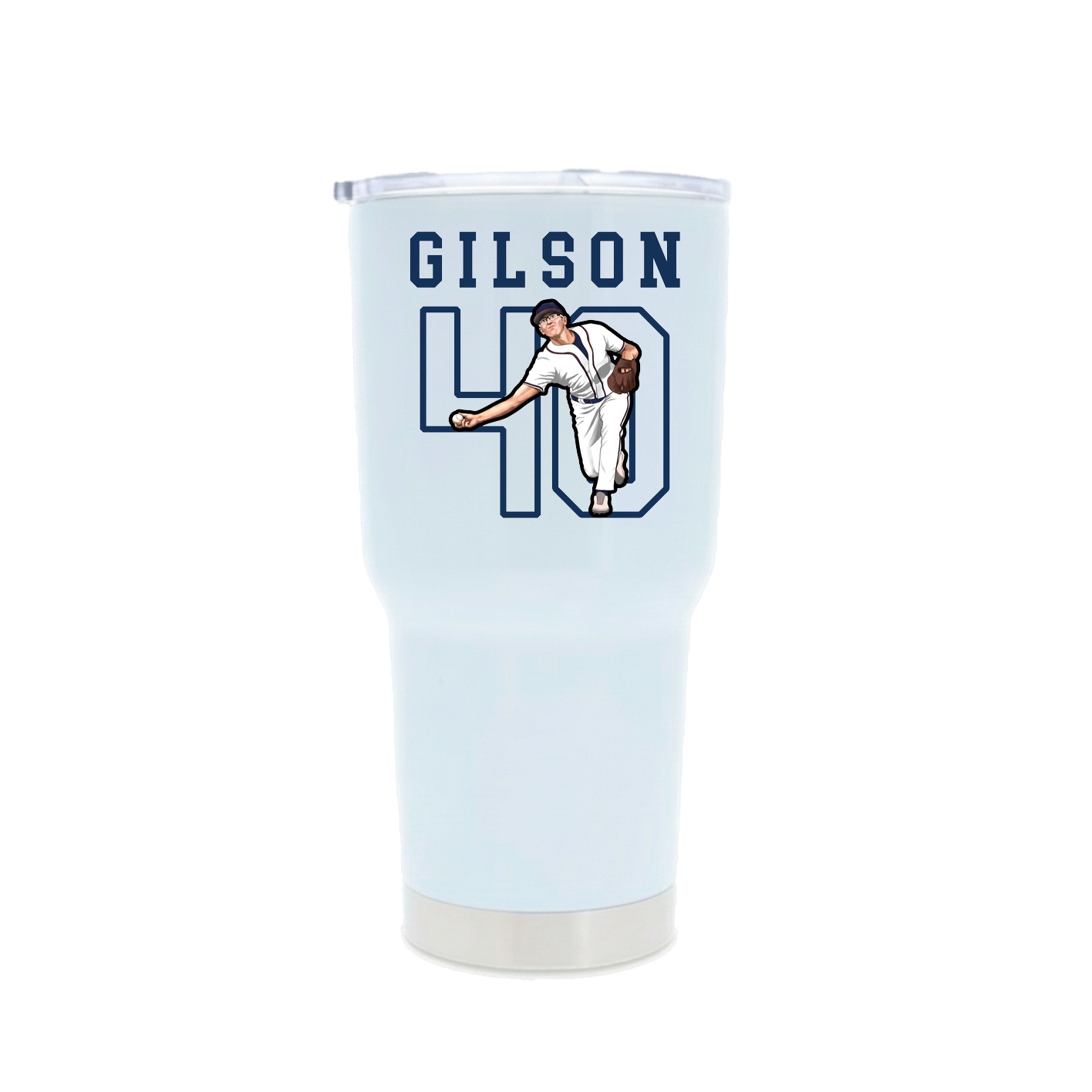 30oz Stainless Steel Tumbler — Shirsey in White