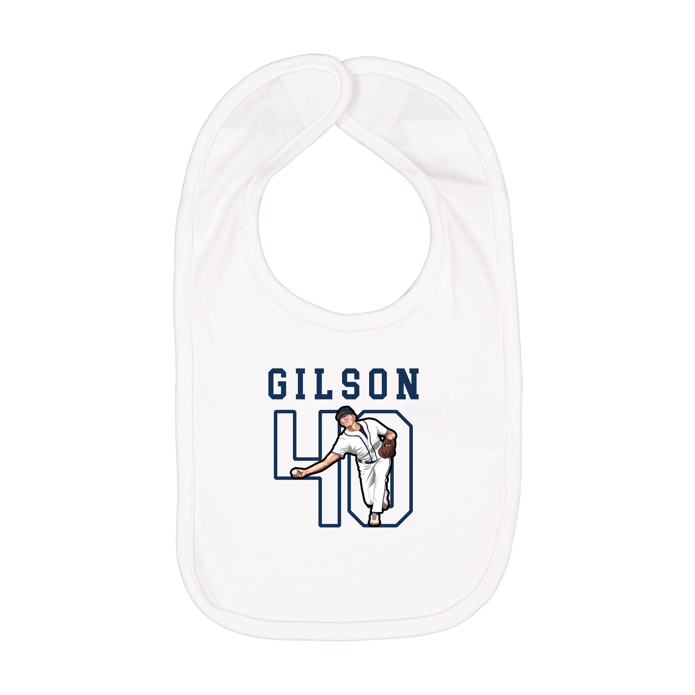 Infant Bib — Shirsey in White