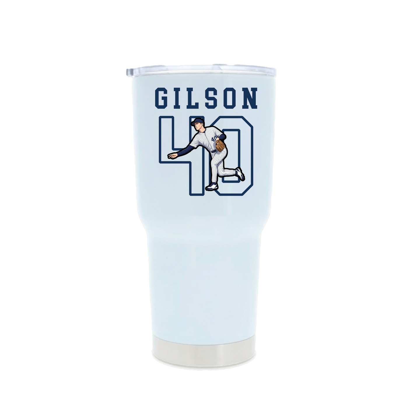 30oz Stainless Steel Tumbler — Shirsey in White