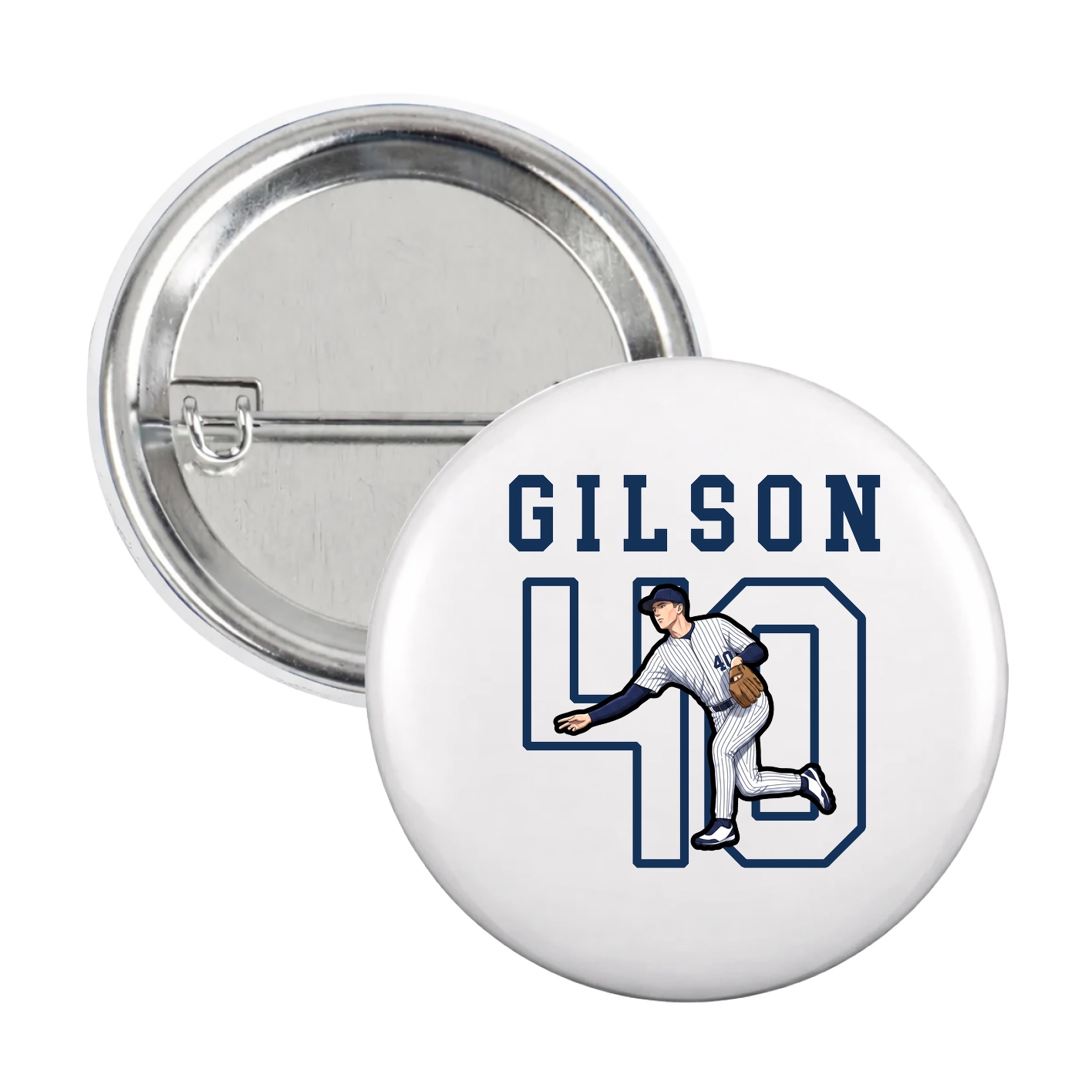 Game Day Button — Shirsey in White