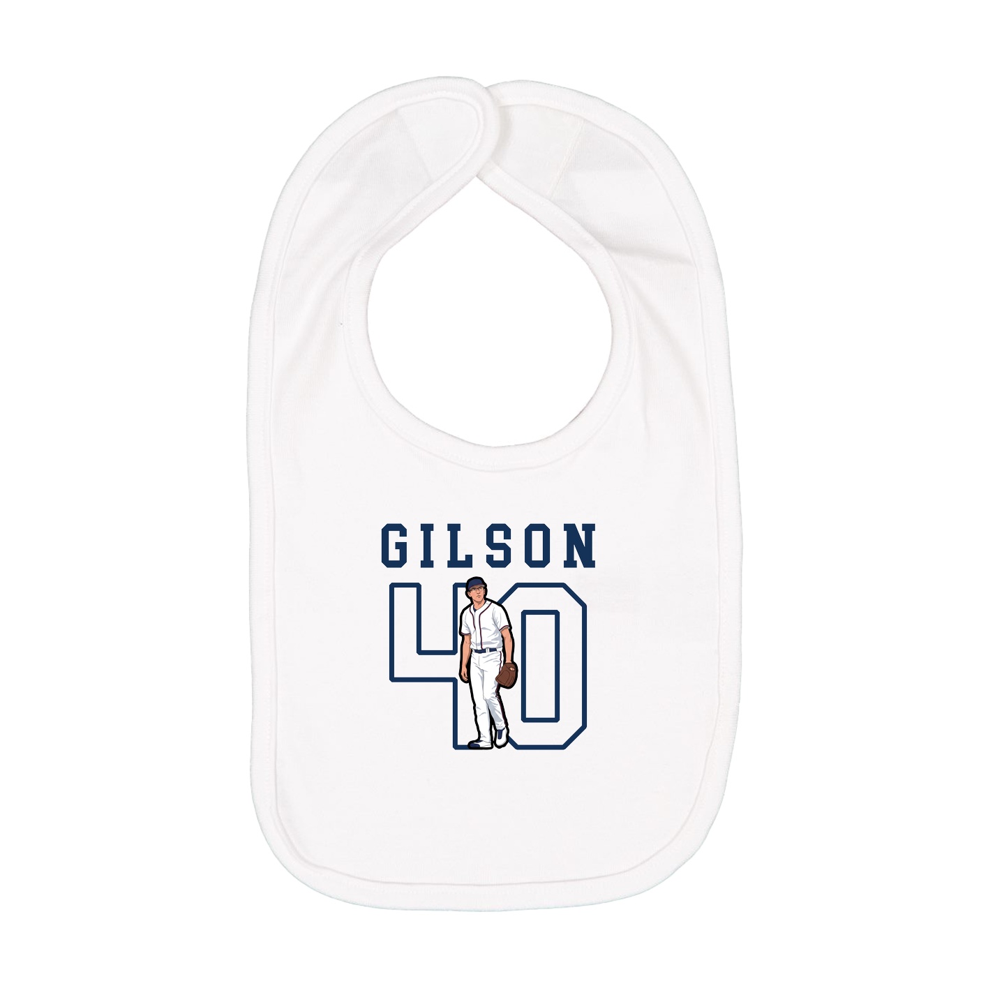 Infant Bib — Shirsey in White