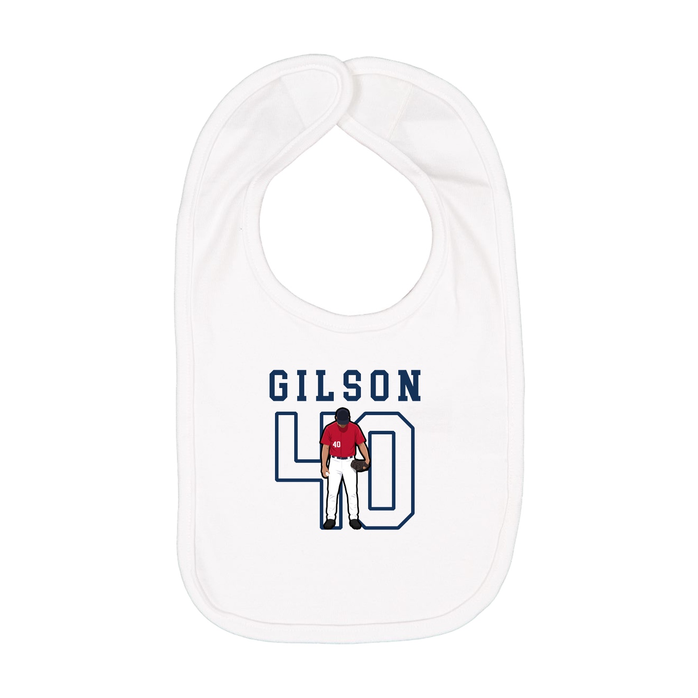 Infant Bib — Shirsey in White
