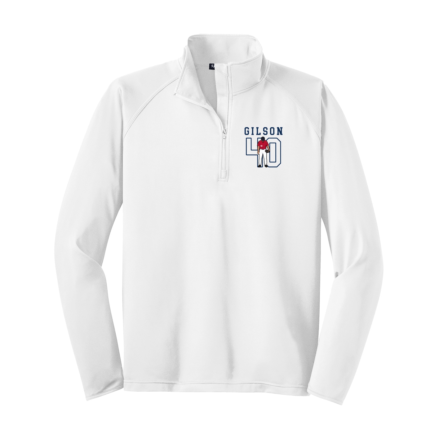 Q-Zip Pullover — Shirsey in White
