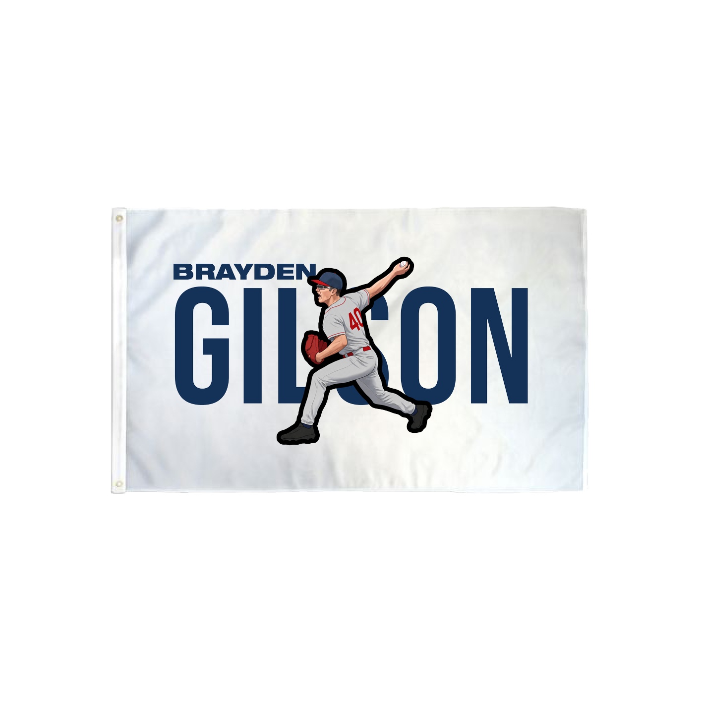 3x5 Flag — Player Name in Classic