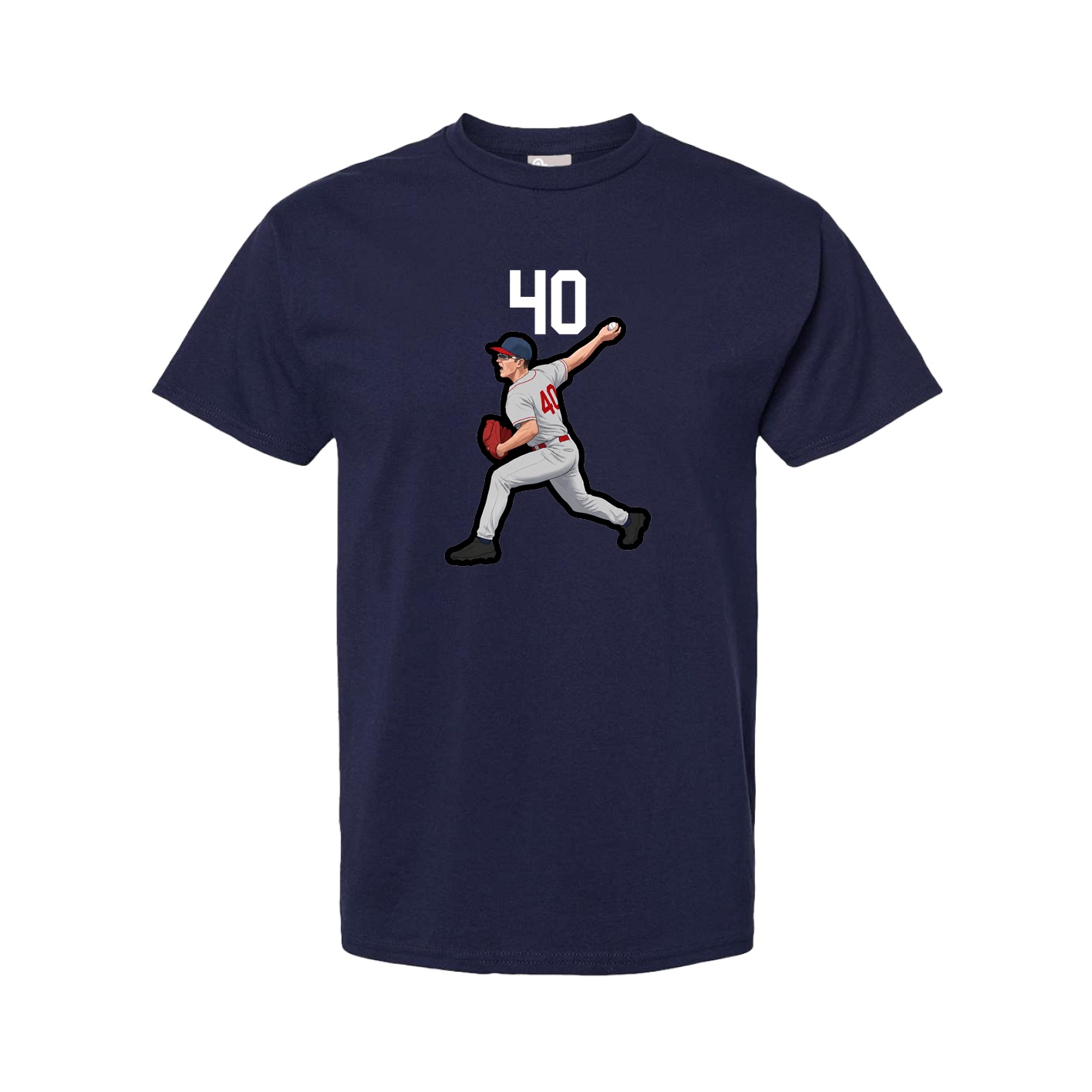 Tee — Number Top in Navy