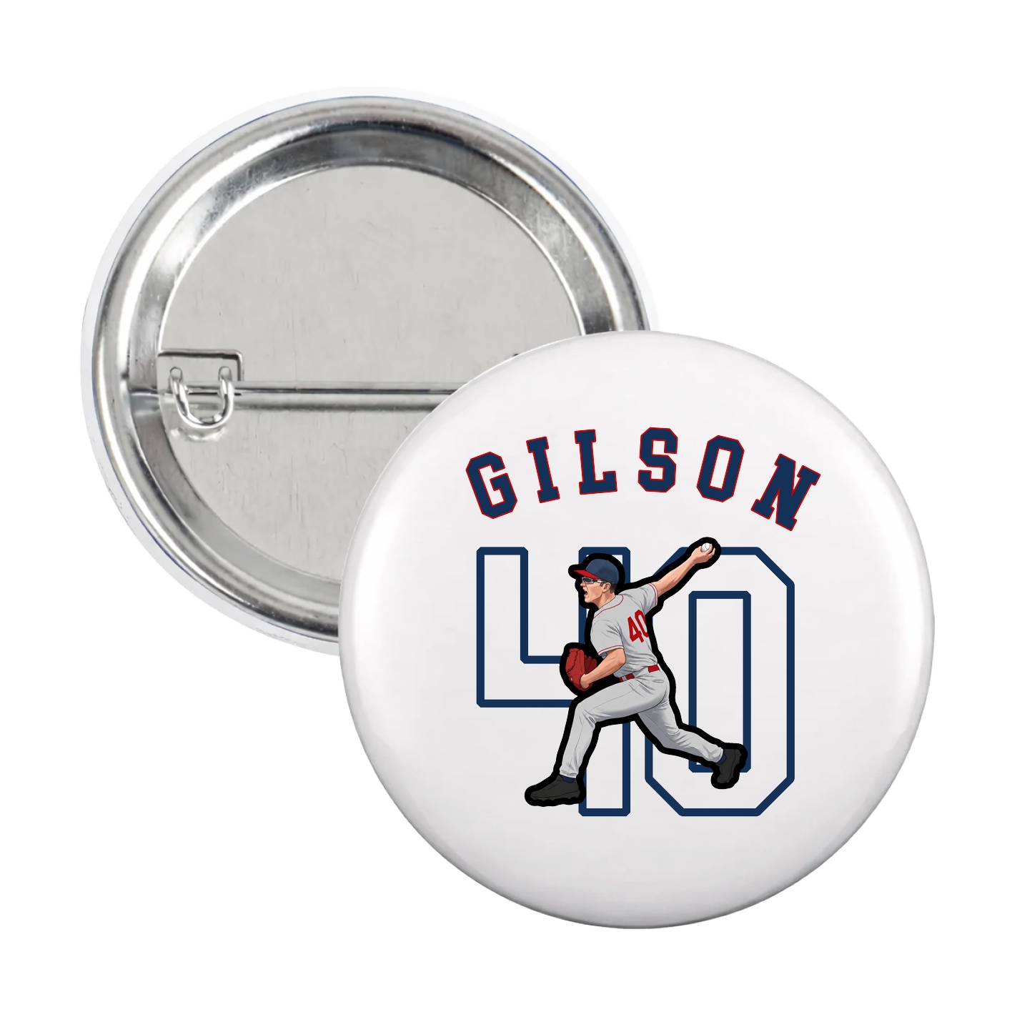 Game Day Button — Shirsey Arch in White