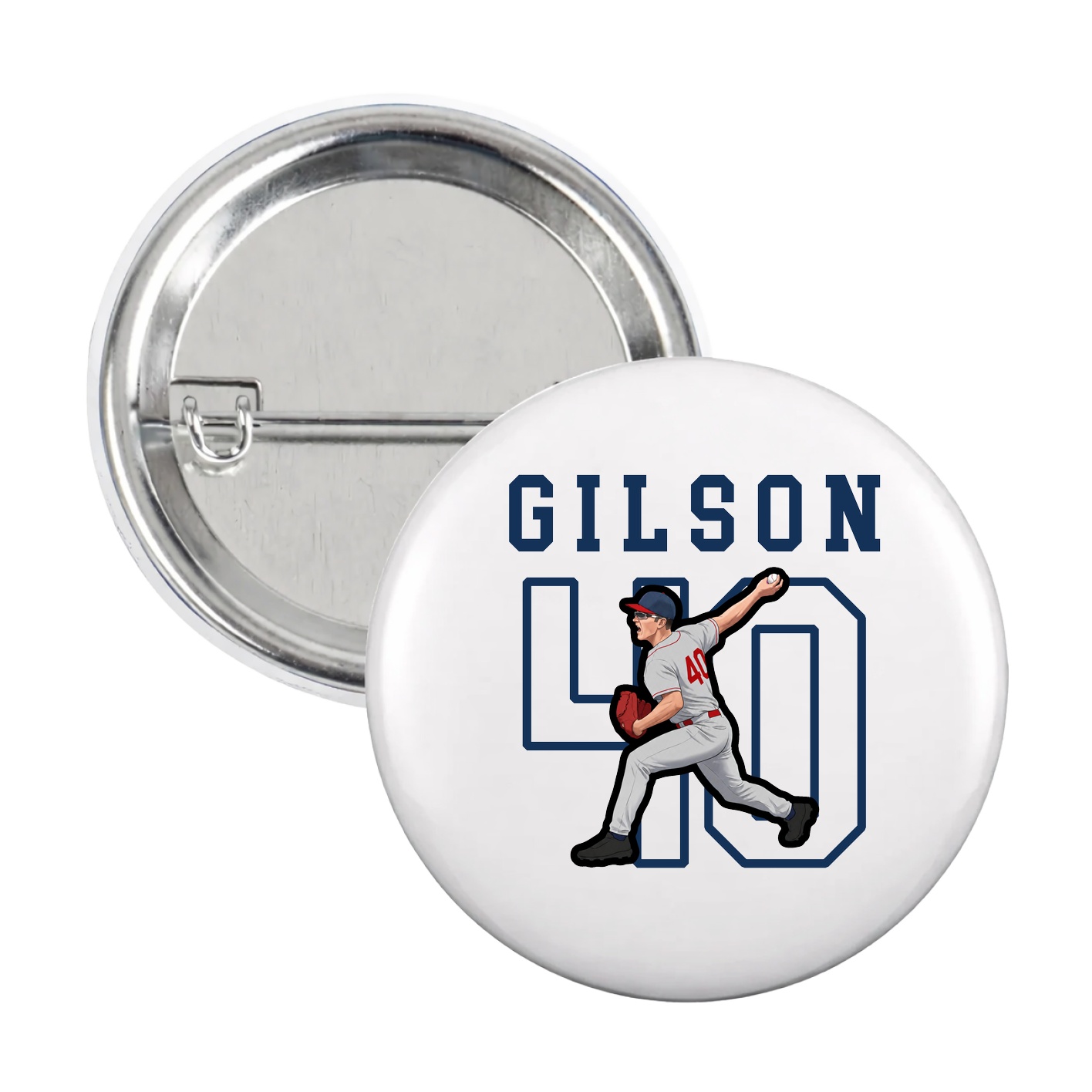 Game Day Button — Shirsey in White