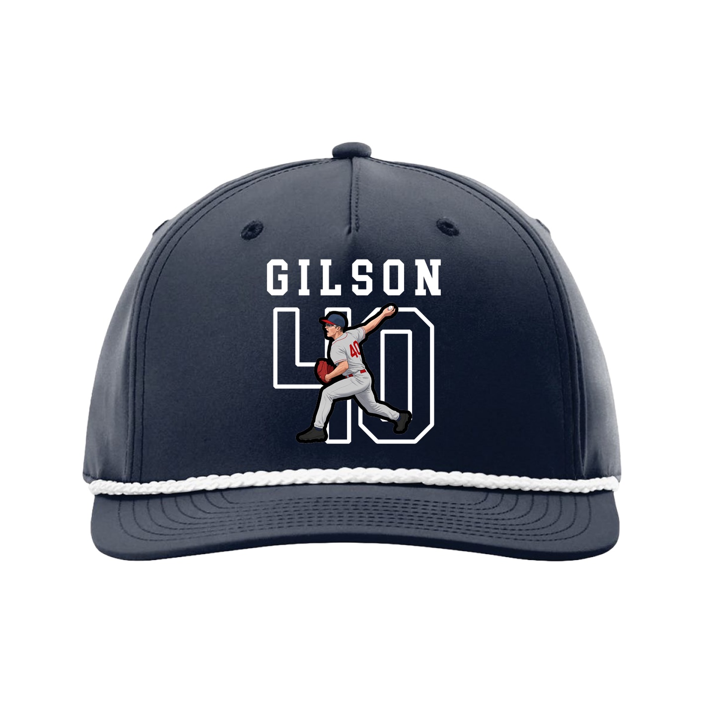 Five-Panel Classic Rope Cap — Shirsey in Navy