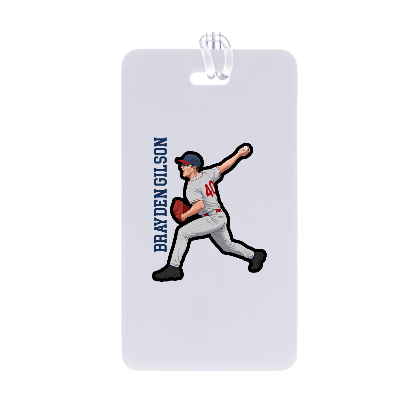 Bag Tag — Name Vertical in Classic