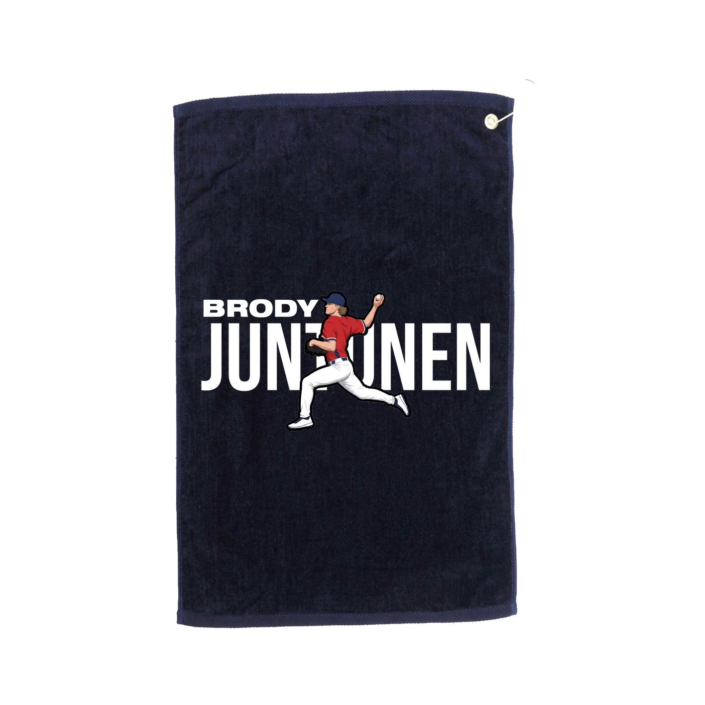 Golf Towel — Player Name in Navy