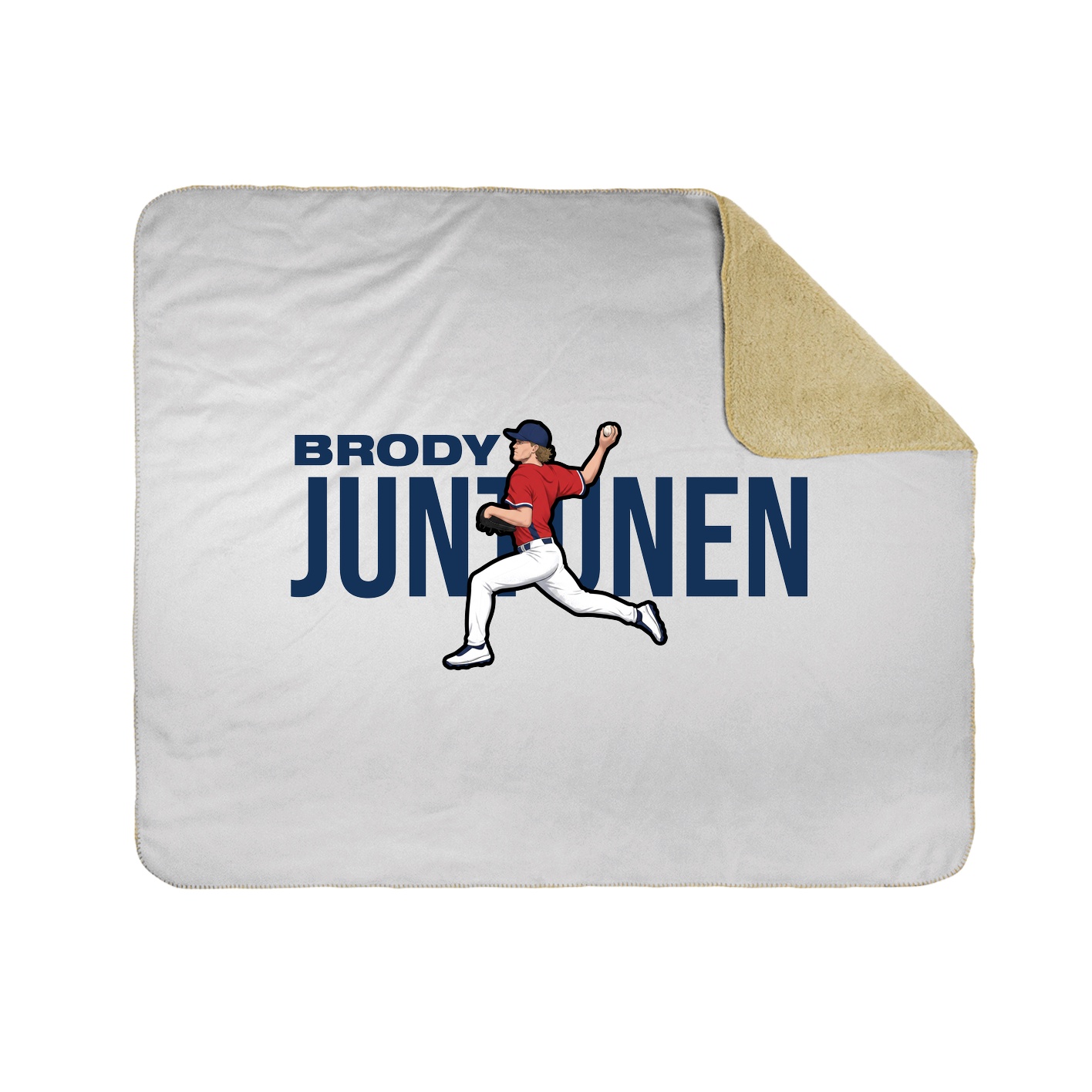 Throw Blanket — Player Name in White