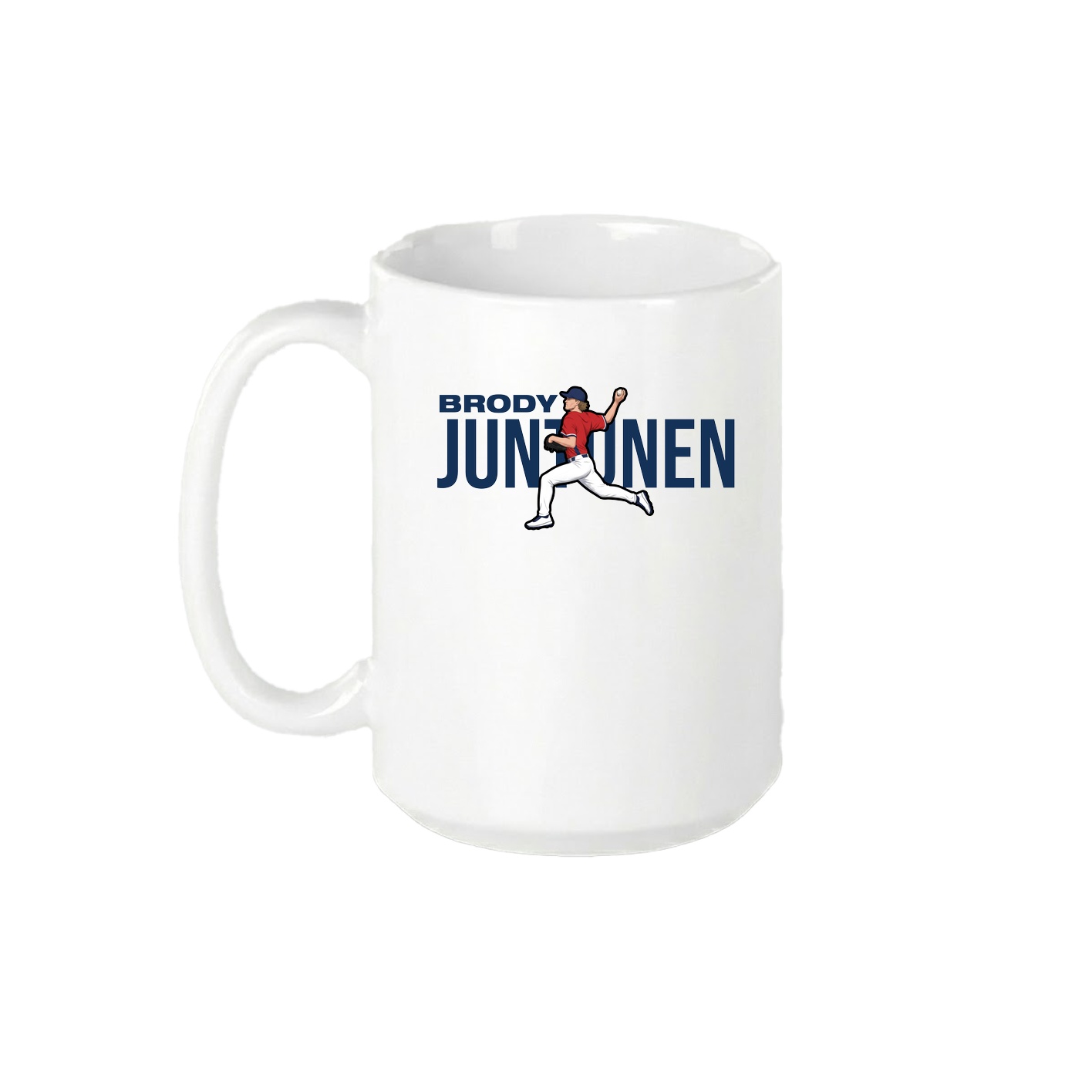 15oz Coffee Mug — Player Name in White