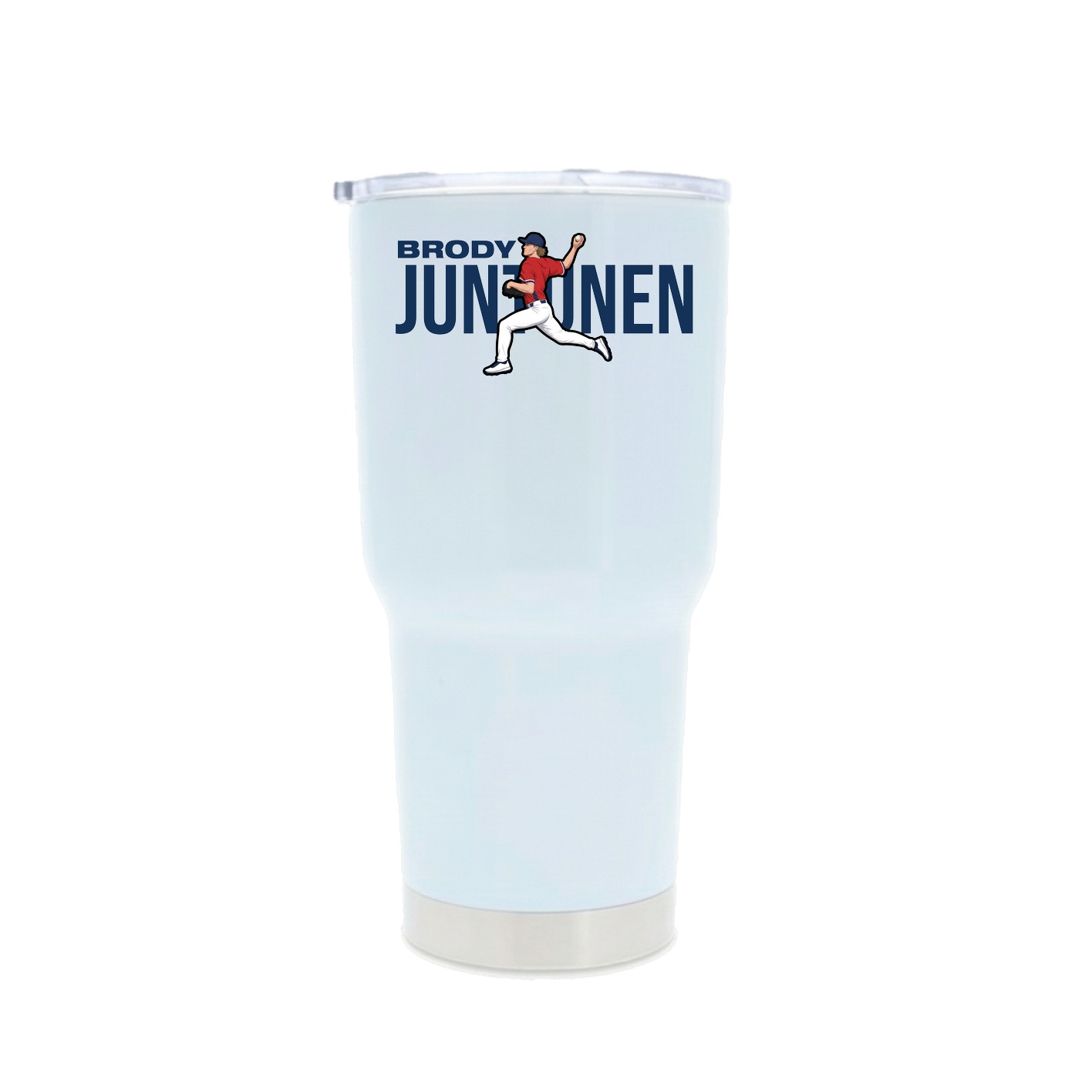 30oz Stainless Steel Tumbler — Player Name in White