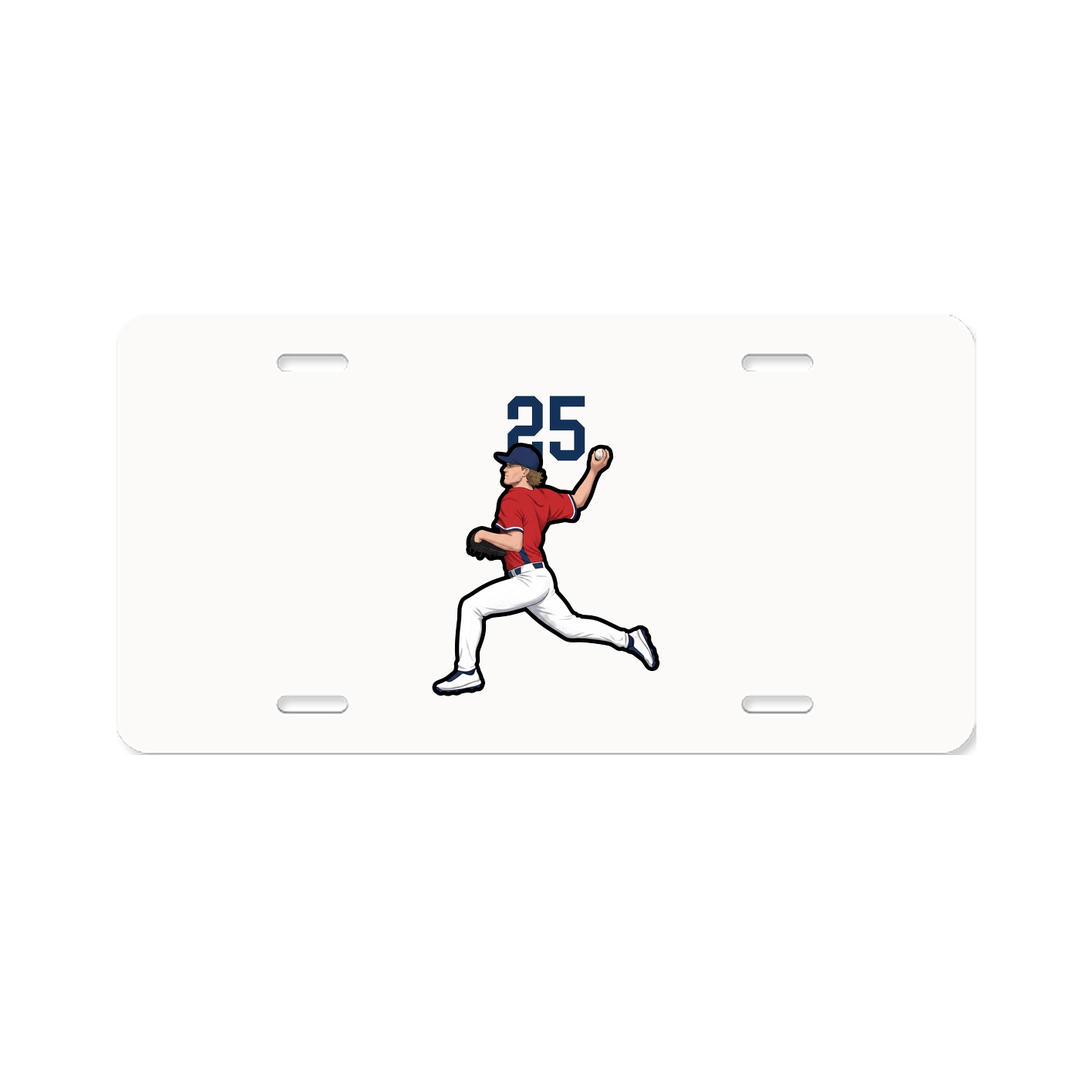 License Plate — Number Top in Classic